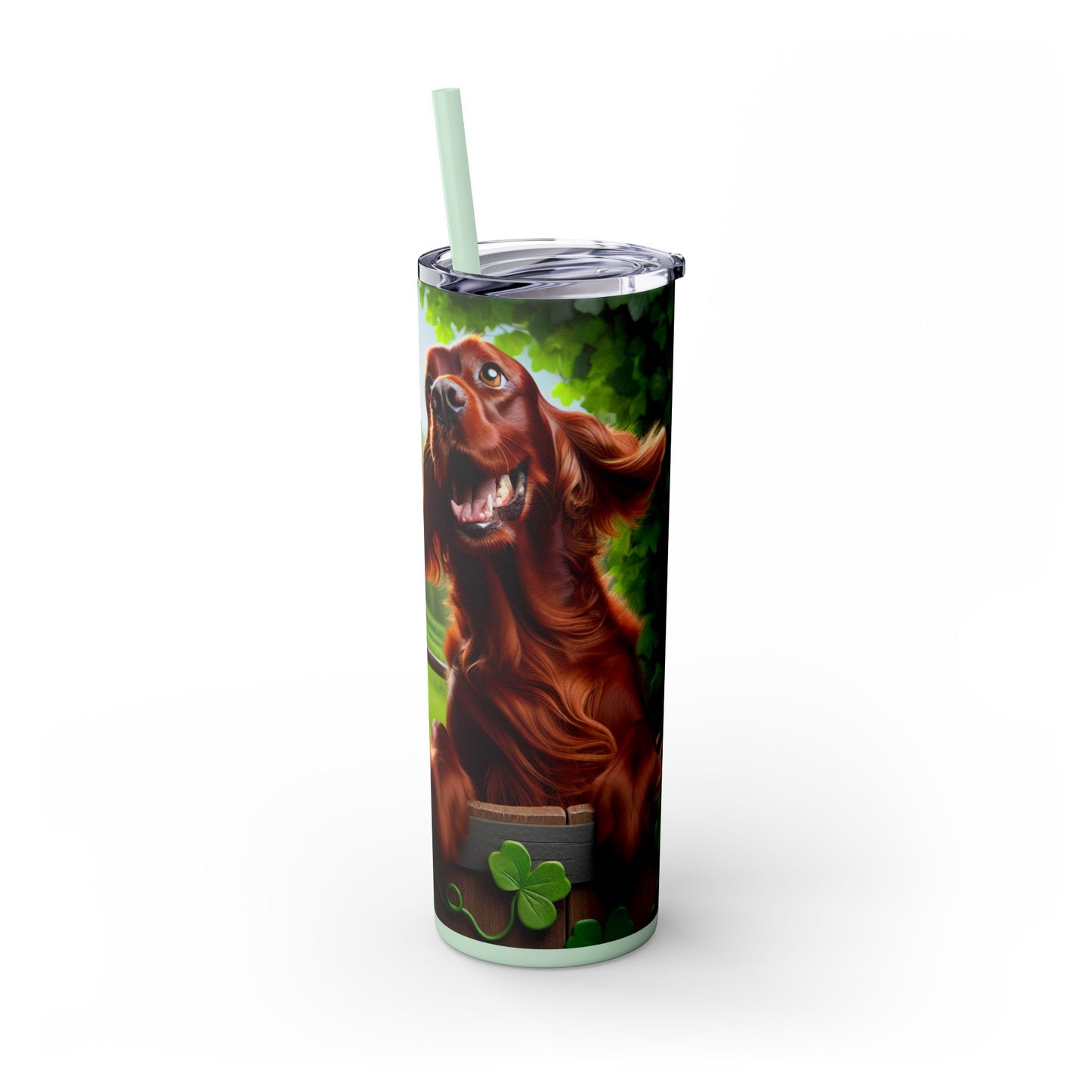 Irish Setter Tumbler with Straw, 20oz