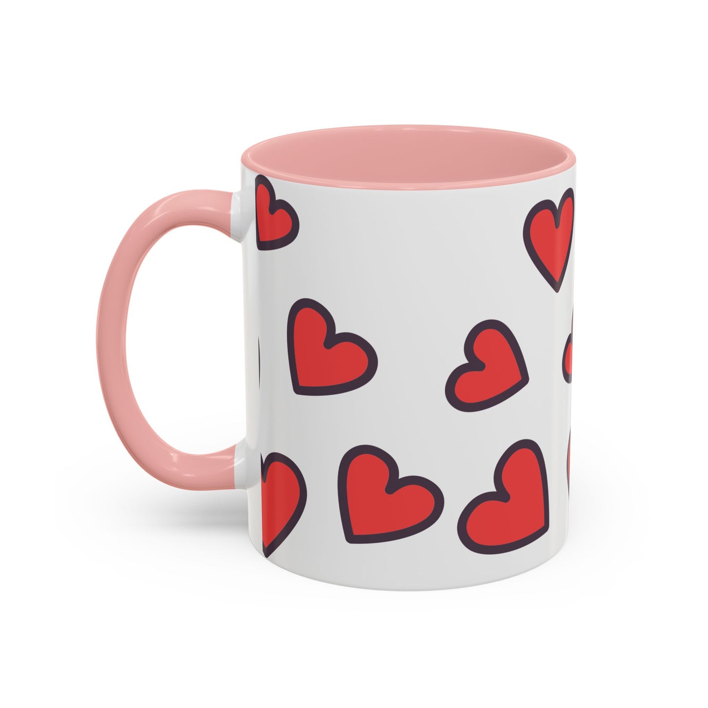 Hearts Accent Coffee Mug - Perfect Gift for Dog Lovers