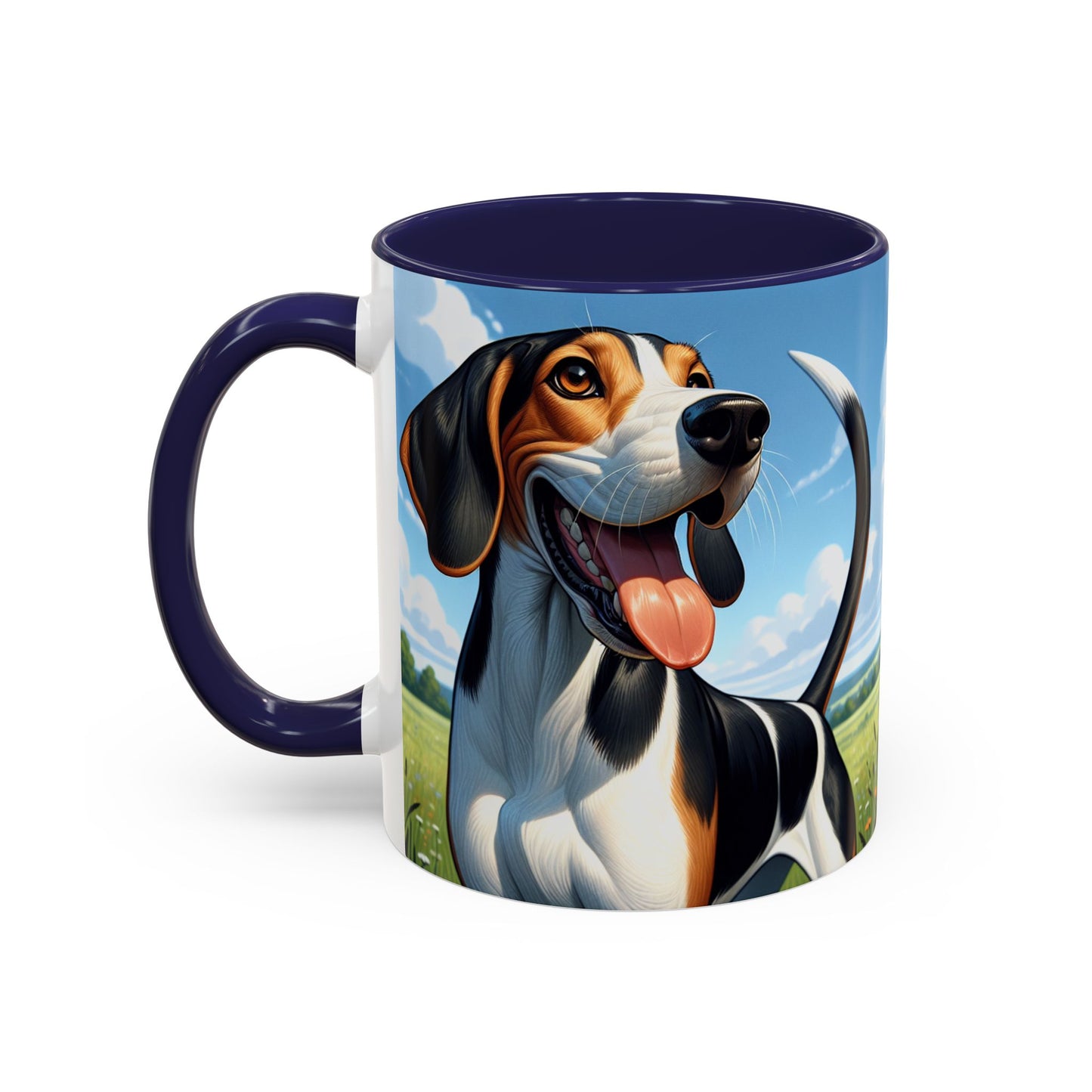 Treeing Walker Coonhound Accent Coffee Mug - Perfect Gift for Dog Lovers