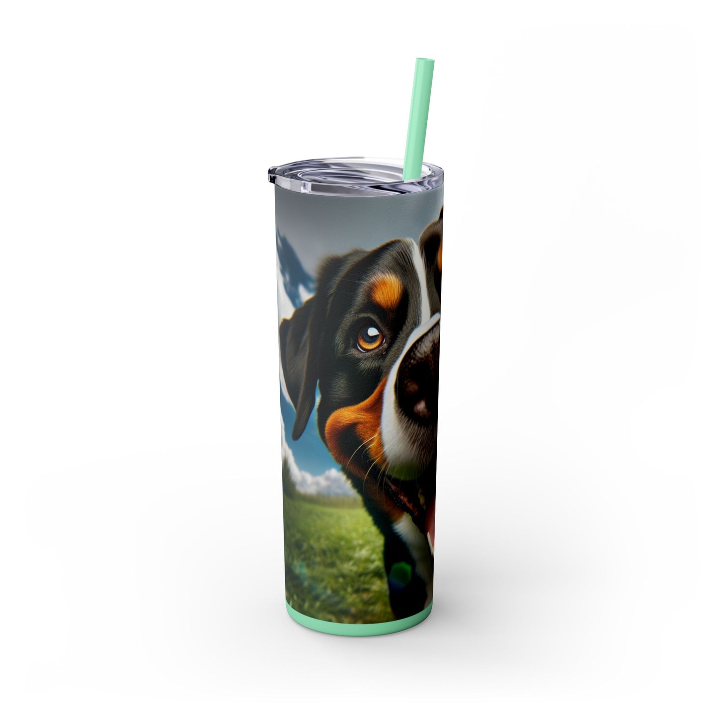 Greater Swiss Mountain Dog Tumbler with Straw, 20oz