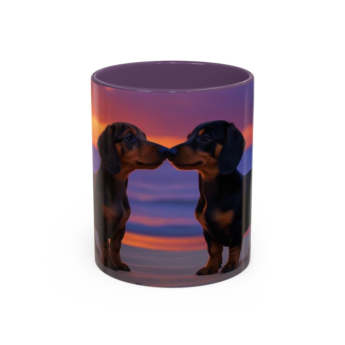 Dachshund Love Accent Coffee Mug - Perfect Gift for Dog Lovers