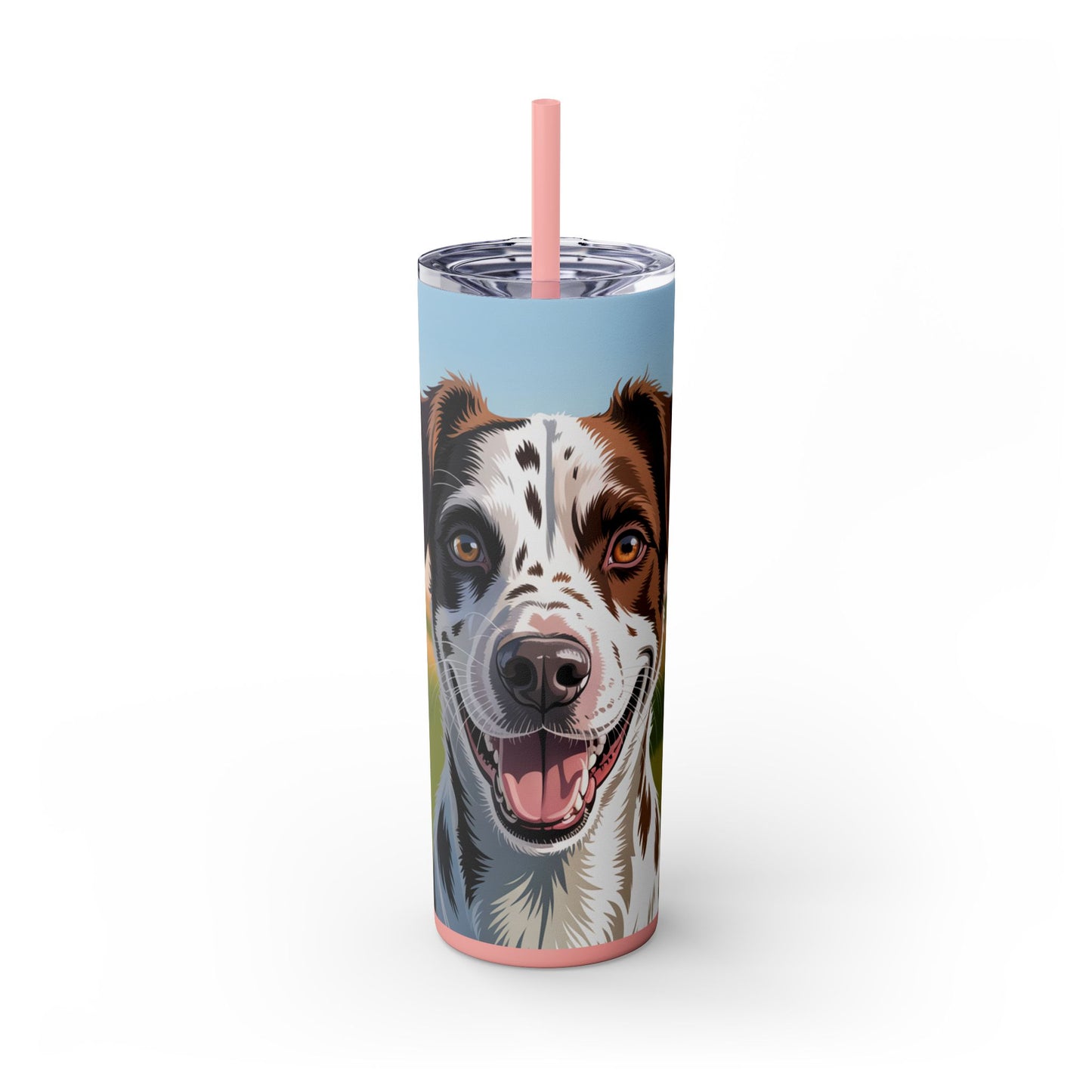 Telomian Skinny Tumbler with Straw, 20oz
