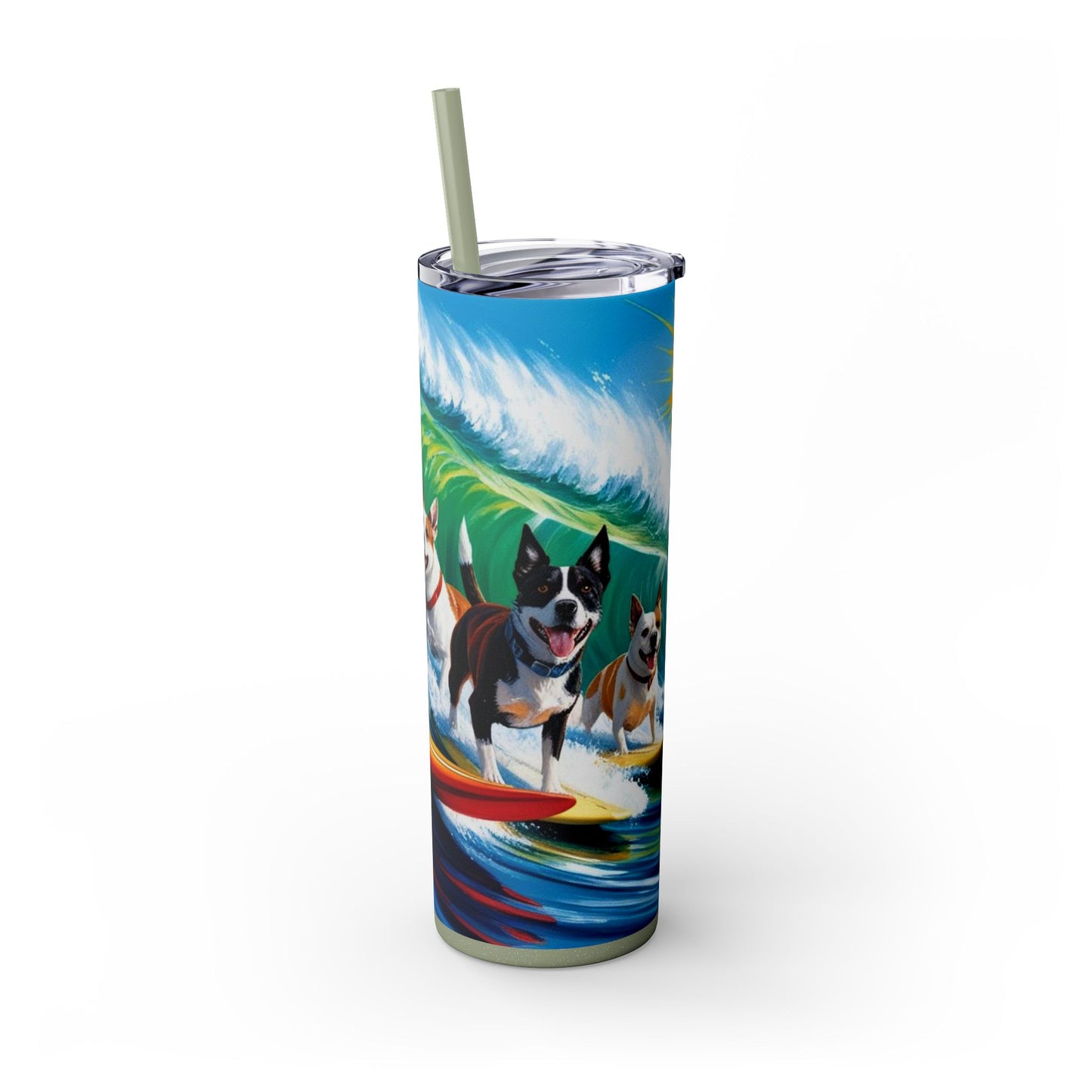Surf Dogs Tumbler with Straw, 20oz