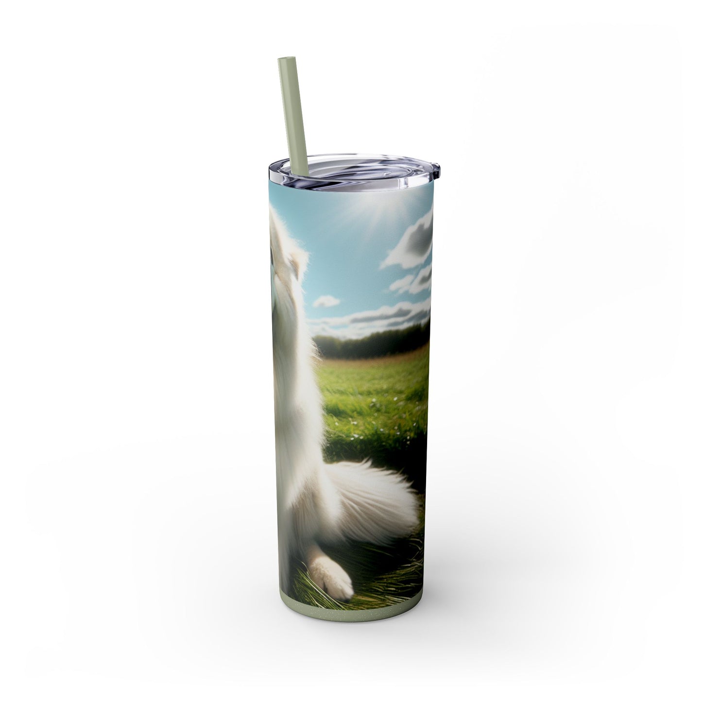 Maremma Sheepdog Tumbler with Straw, 20oz