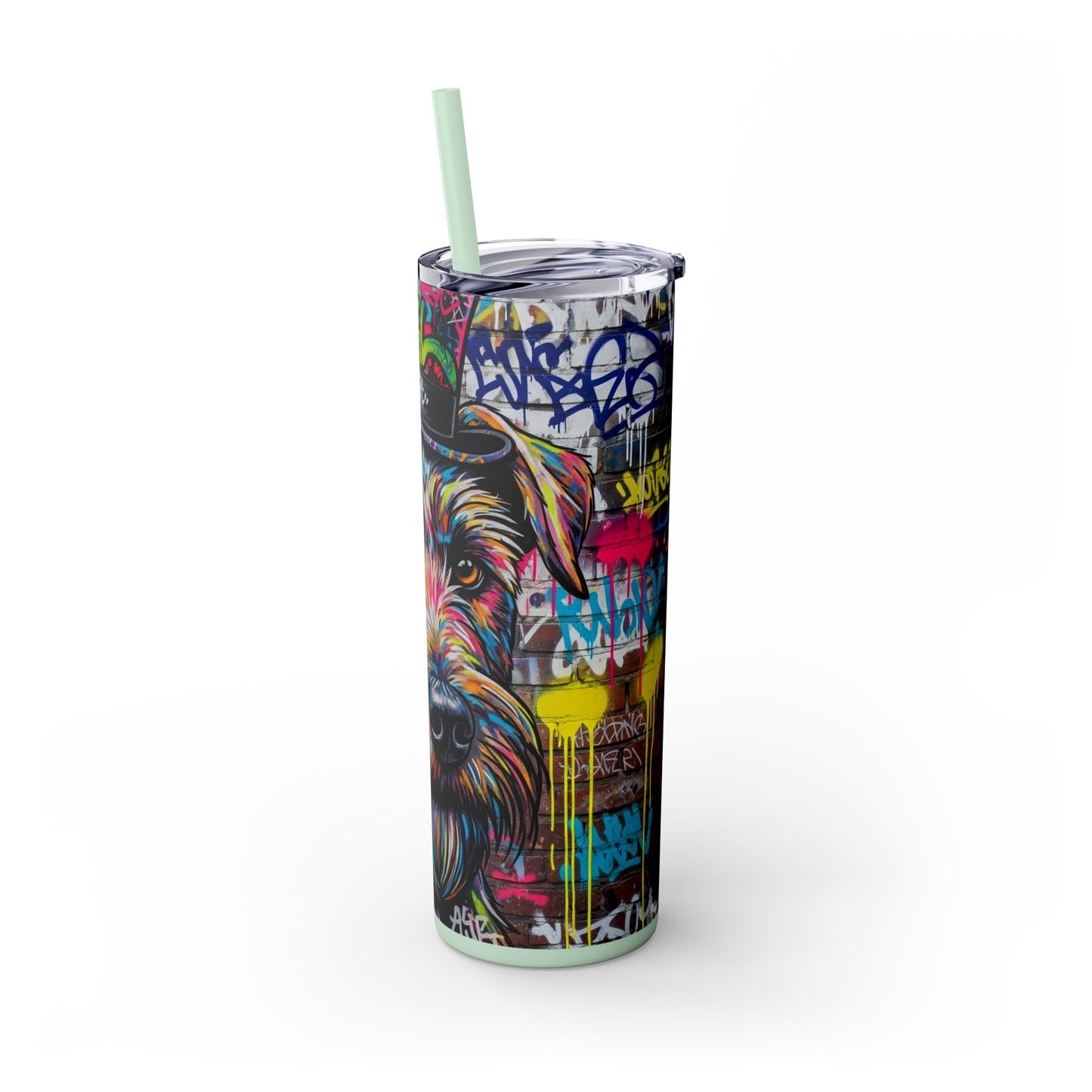 Teddy Roosevelt Terrier Tumbler with Straw, 20oz