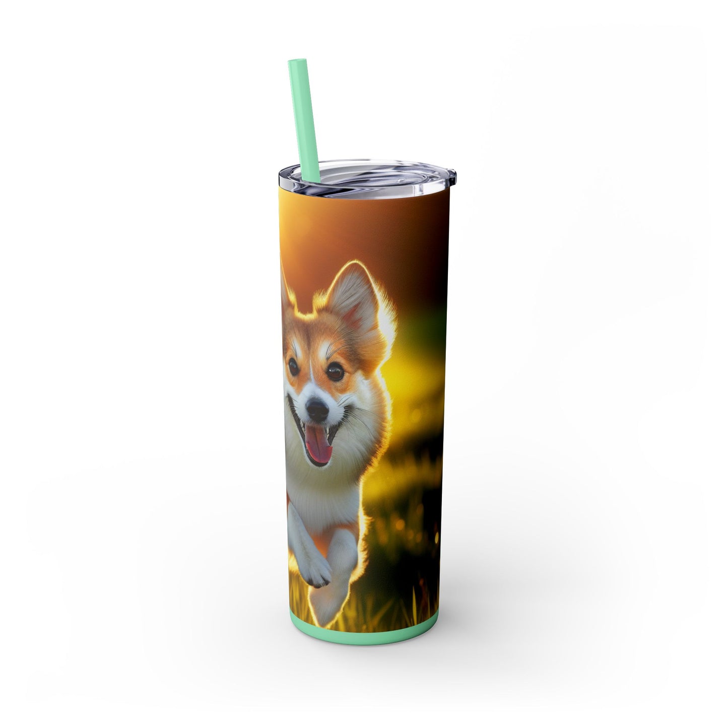Norwegian Lundehund Tumbler with Straw, 20oz