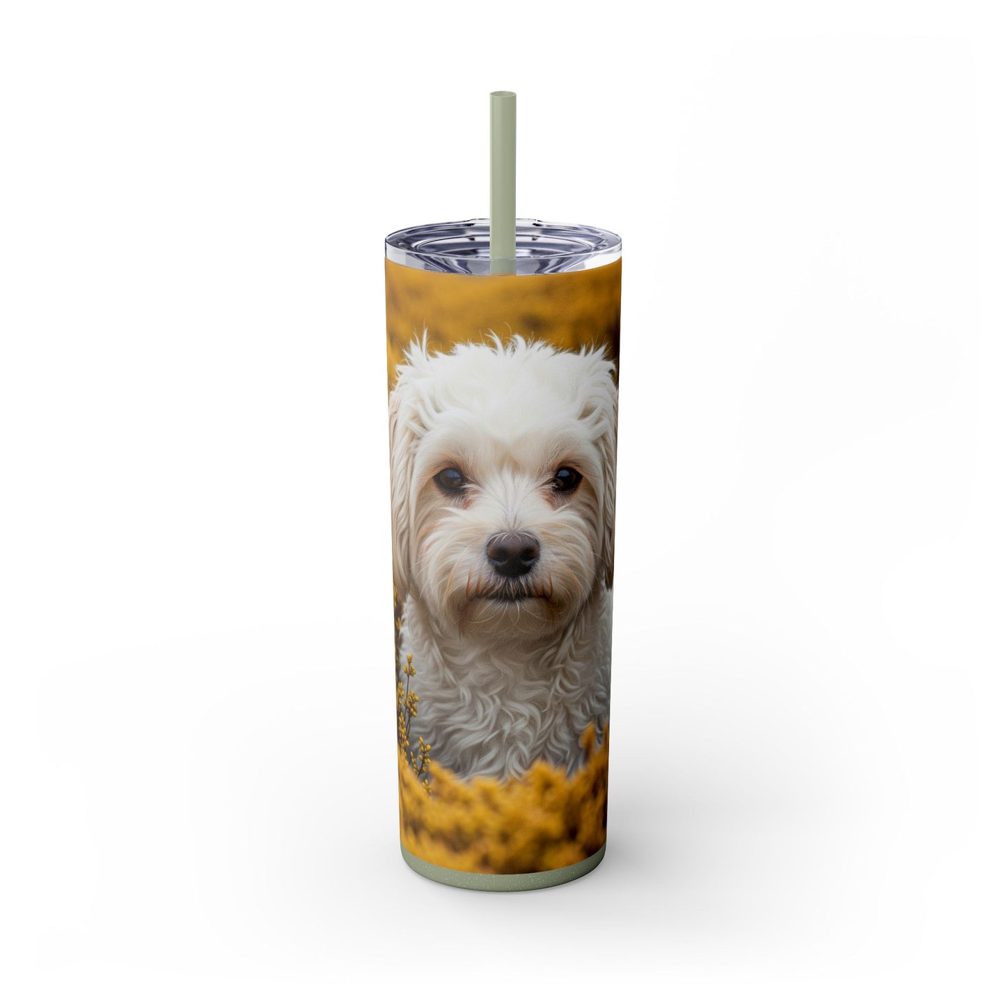 Maltipoo Tumbler with Straw, 20oz