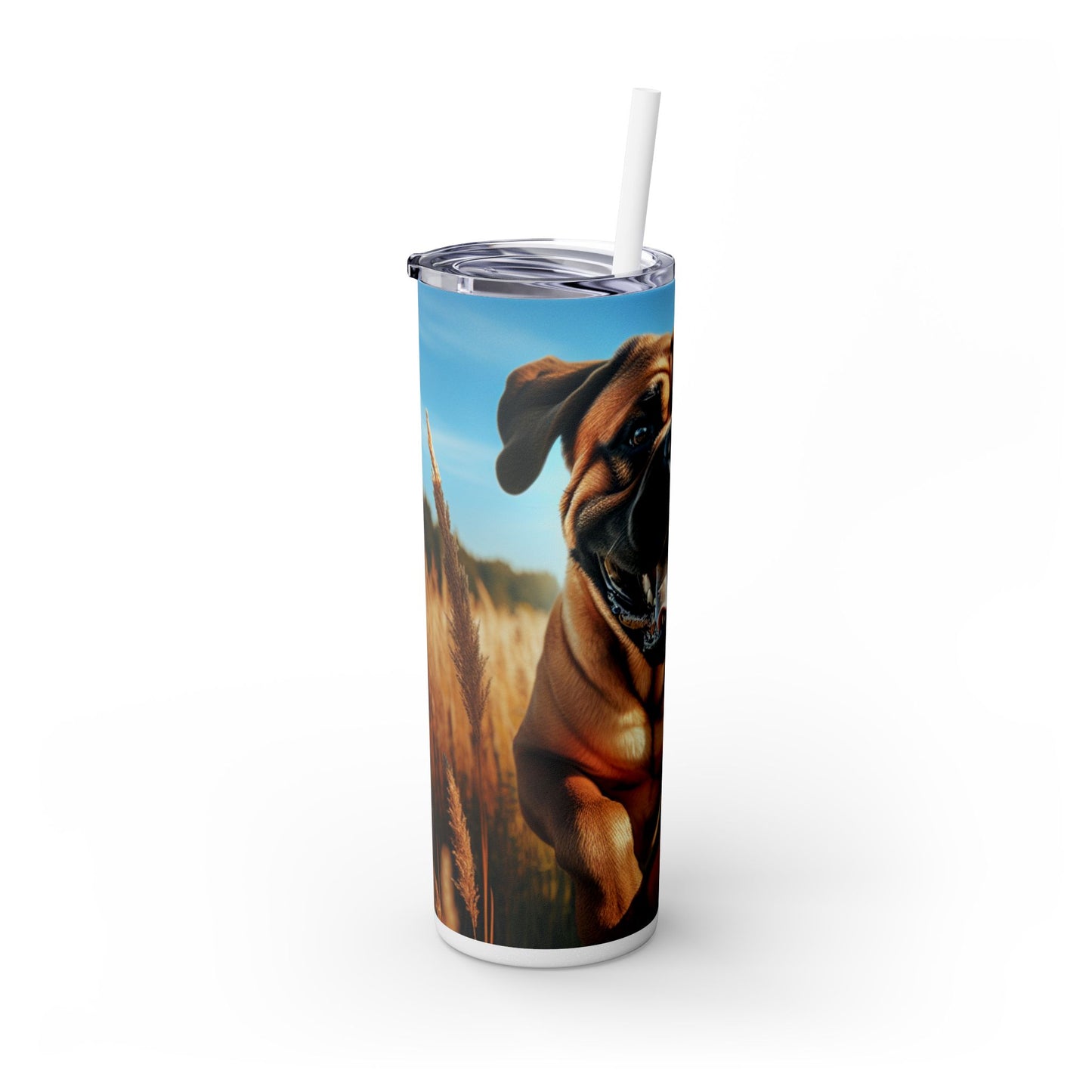 Bullmastiff Tumbler with Straw, 20oz