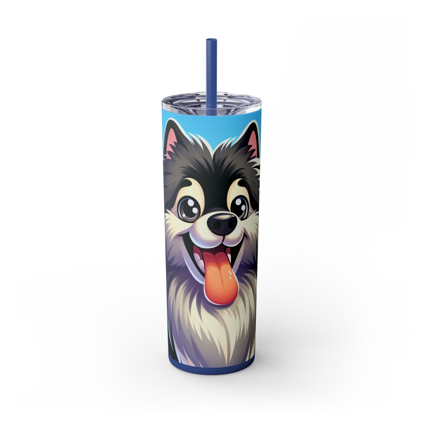Keeshond Tumbler with Straw, 20oz