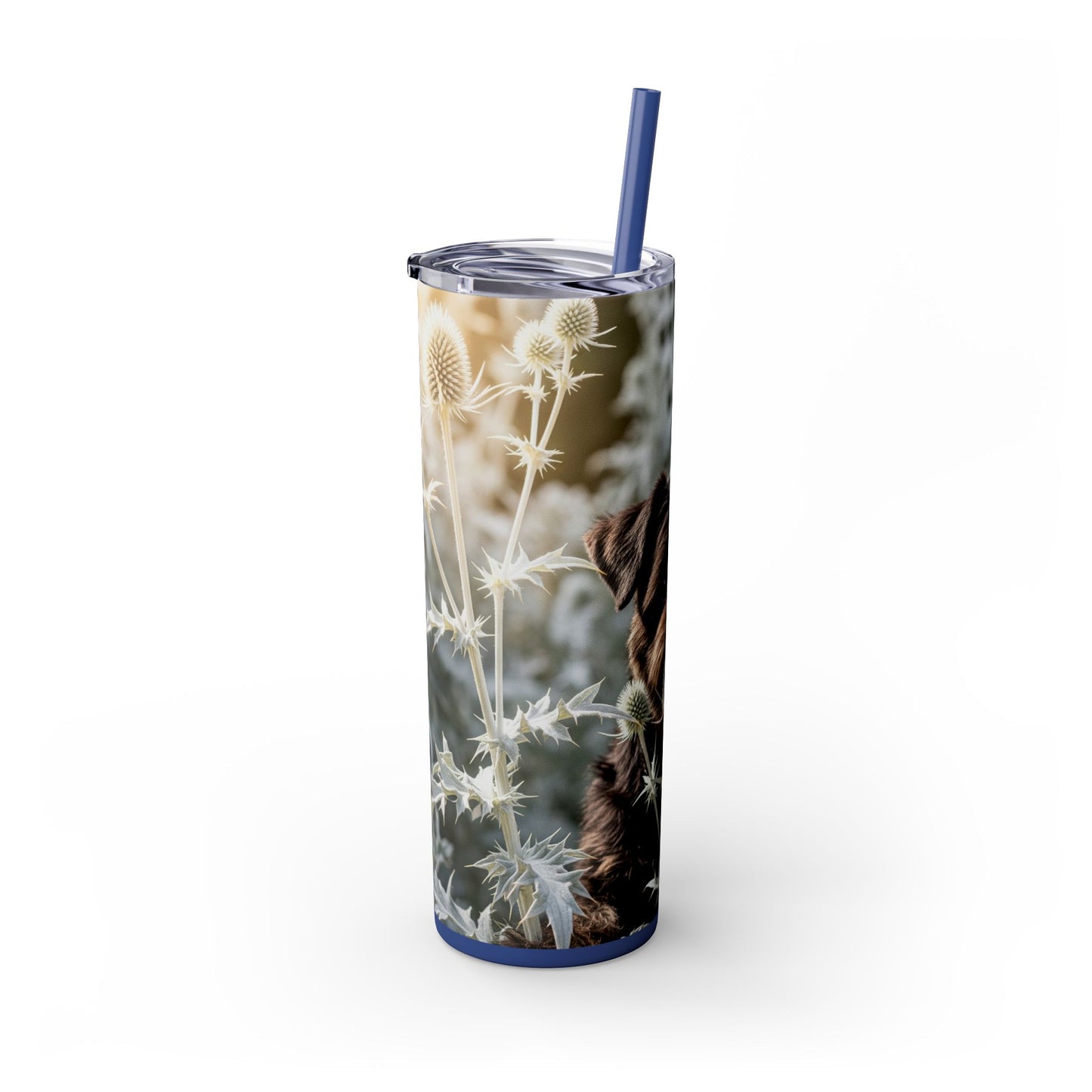 Affenpinscher Skinny Tumbler with Straw, 20oz