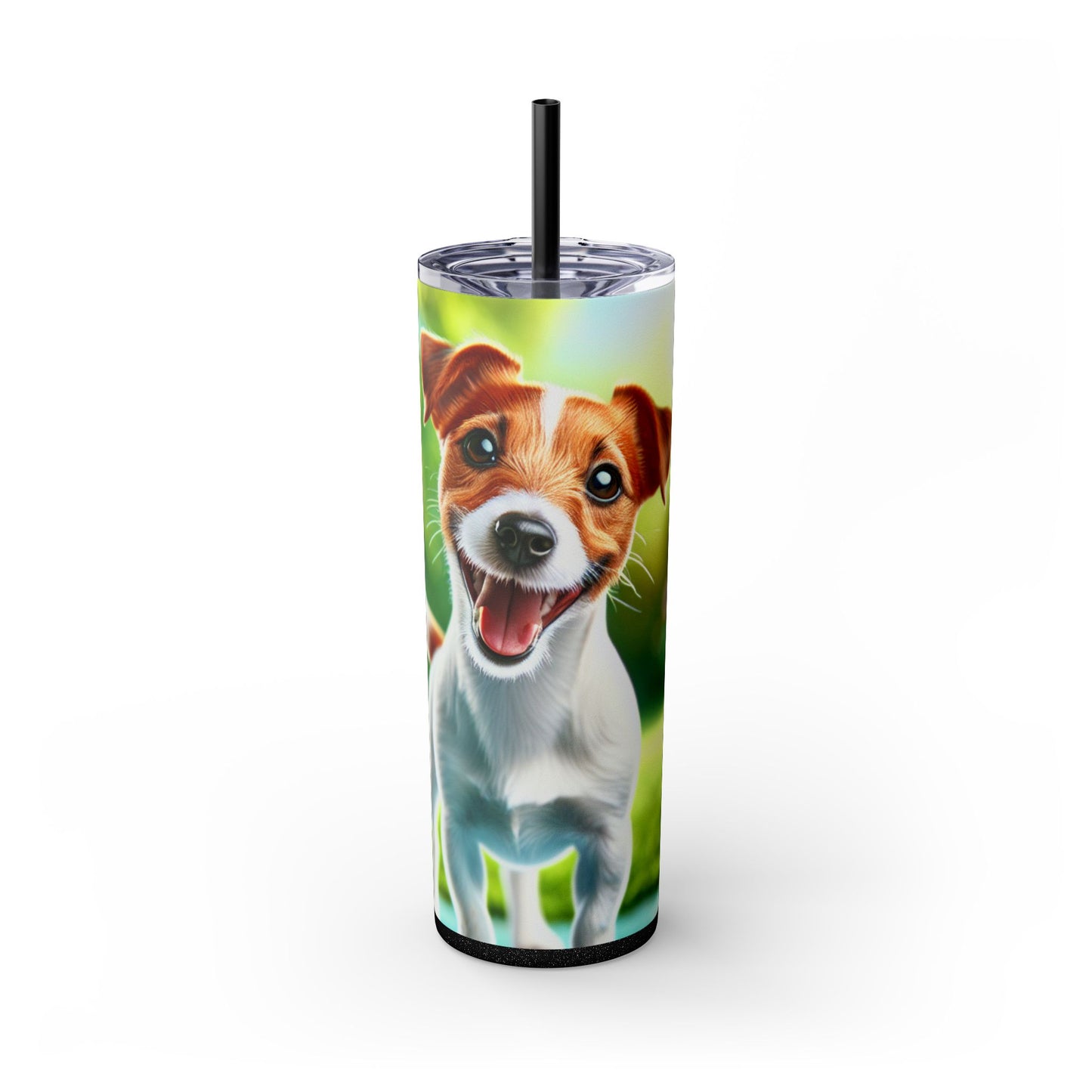 Jack Russell Terrier Tumbler with Straw, 20oz