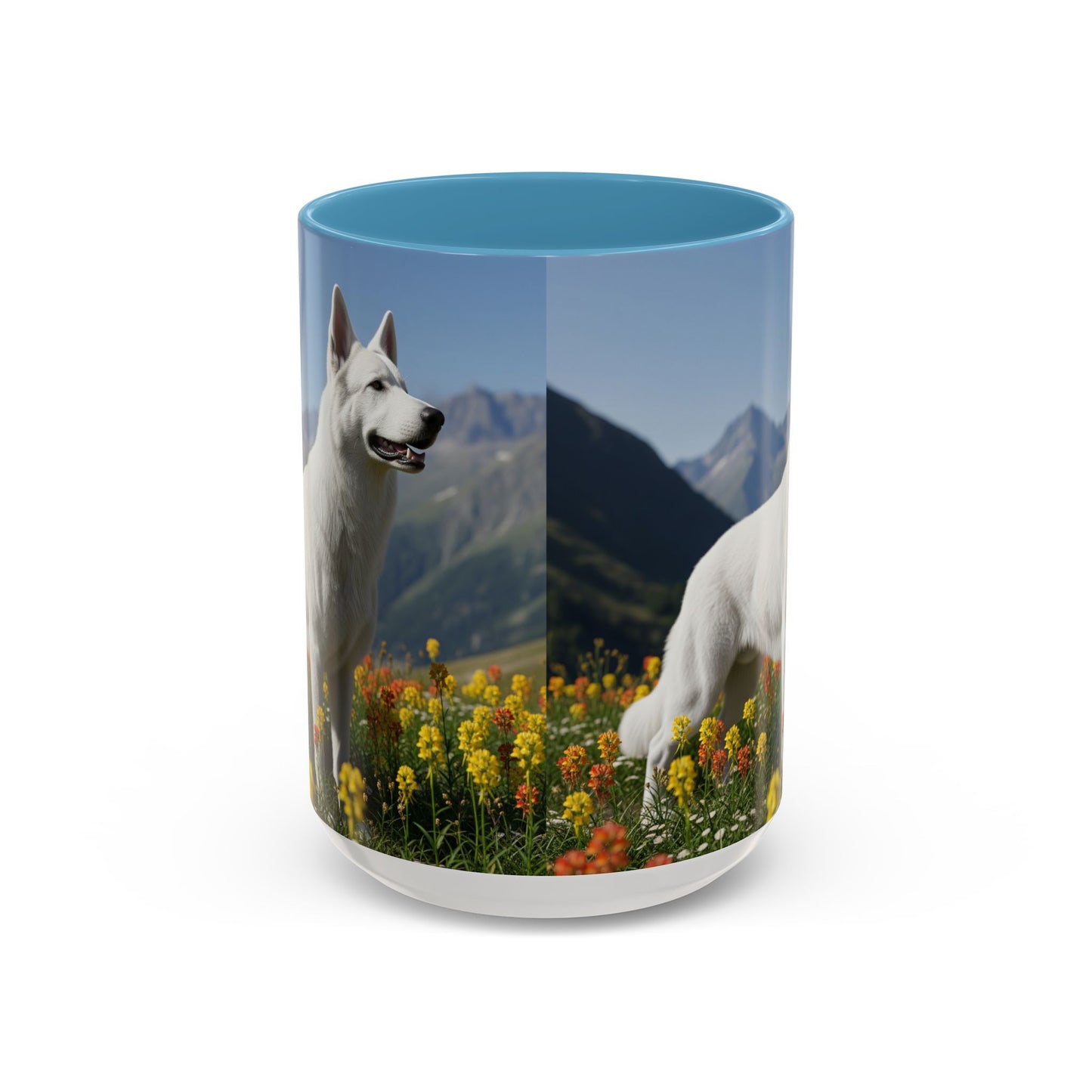 White Swiss Shepherd Dog Accent Coffee Mug - Perfect Gift for Dog Lovers