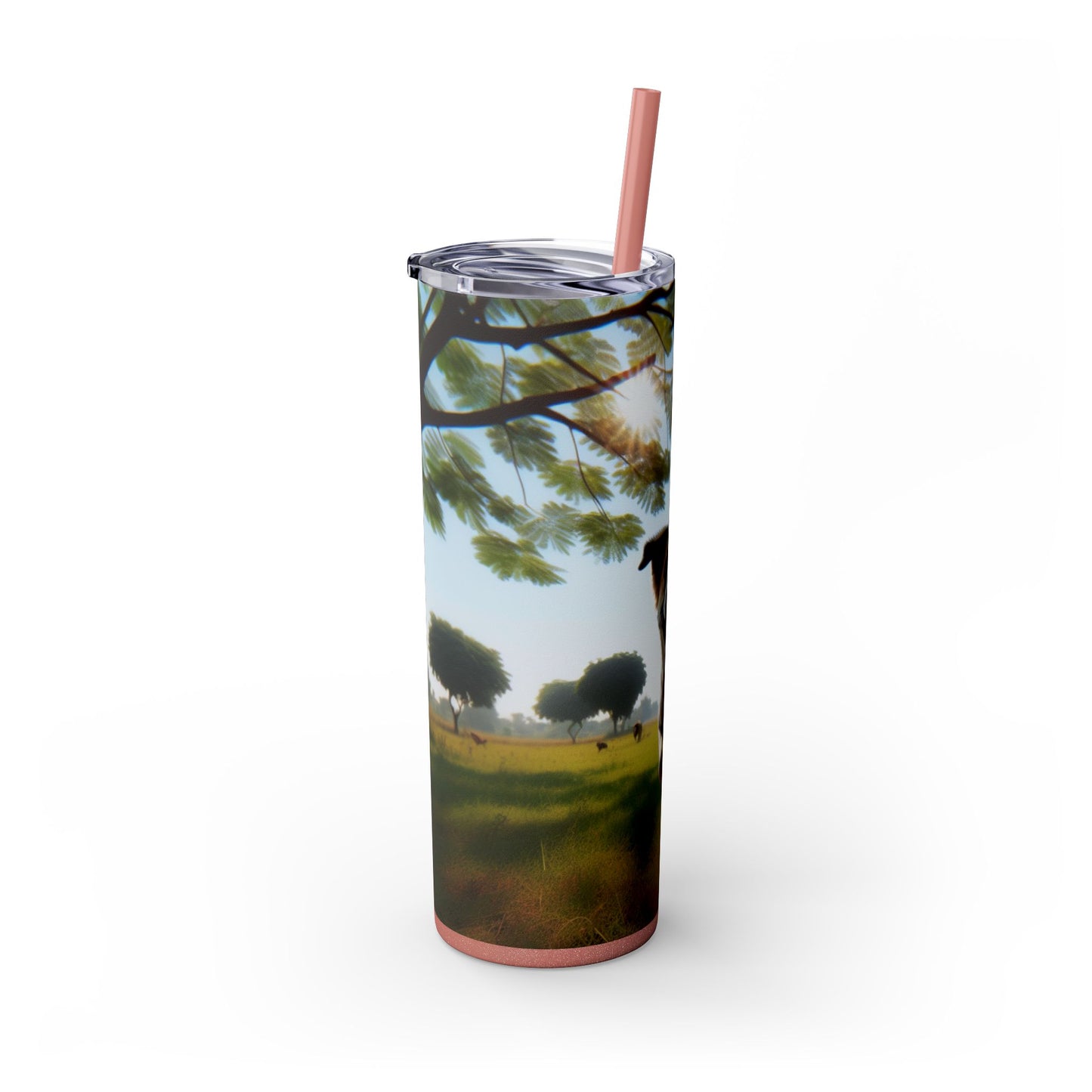 Indian Pariah Dog Tumbler with Straw, 20oz