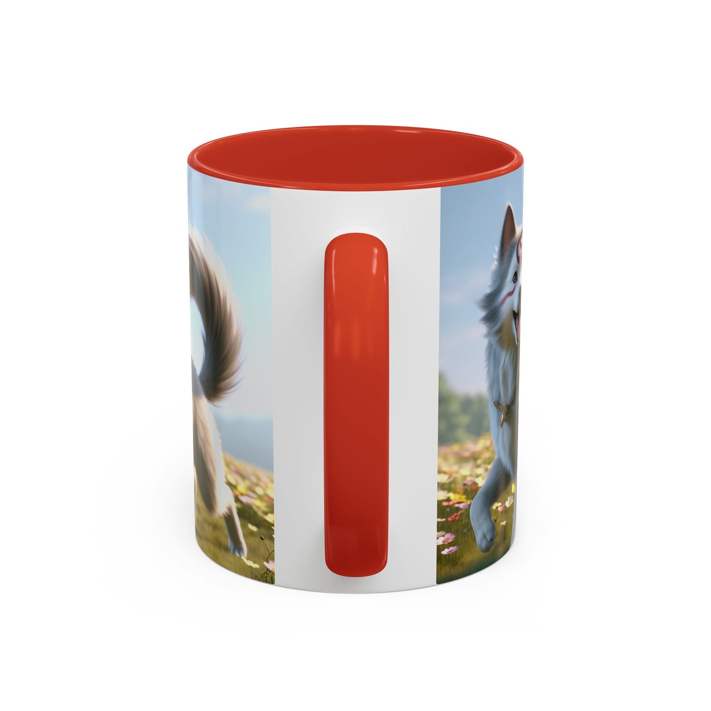 Cadabomb Okami Accent Coffee Mug - Perfect Gift for Dog Lovers