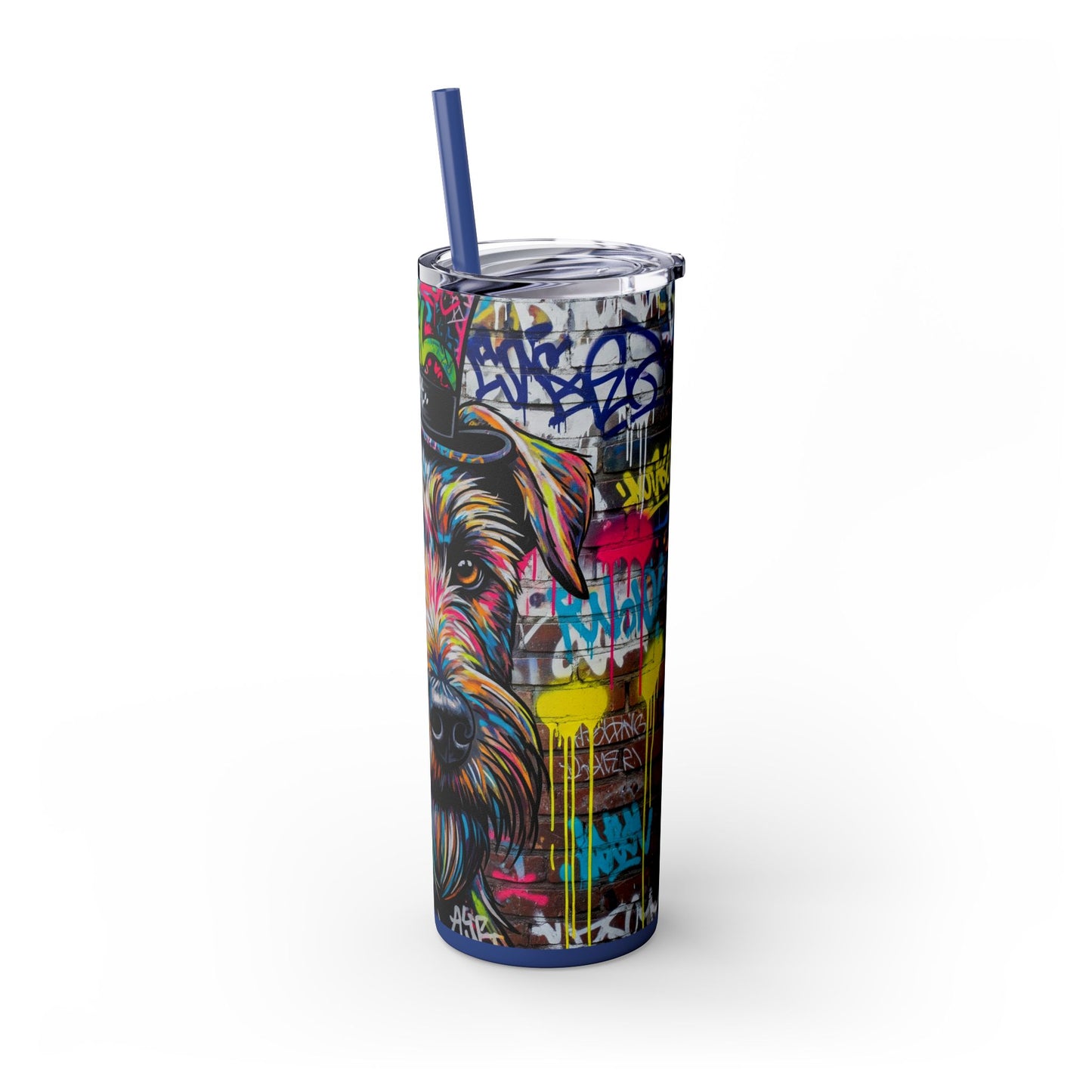 Teddy Roosevelt Terrier Tumbler with Straw, 20oz