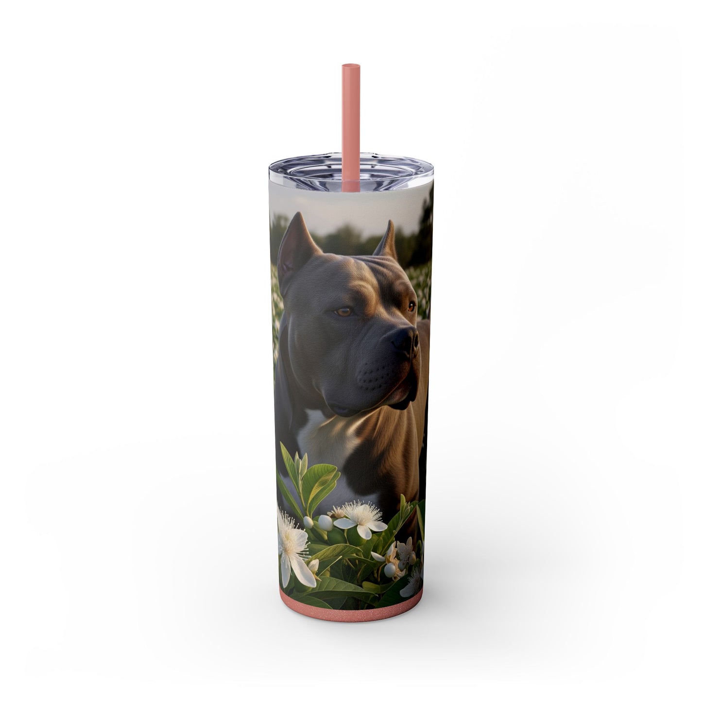 Bully Kutta Skinny Tumbler with Straw, 20oz