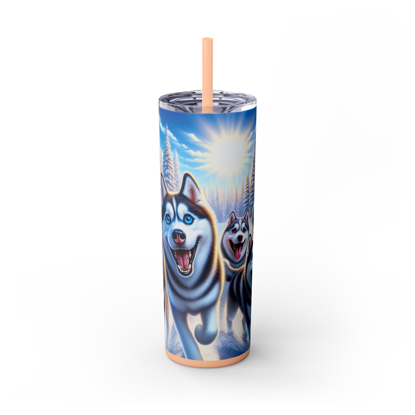 Siberian Husky Tumbler with Straw, 20oz