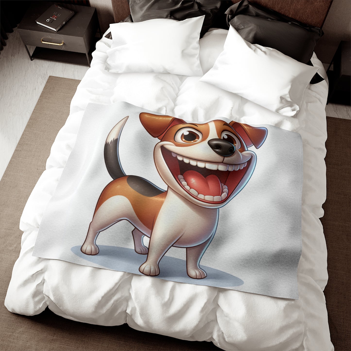 Teddy Roosevelt Terrier Sweatshirt Blanket