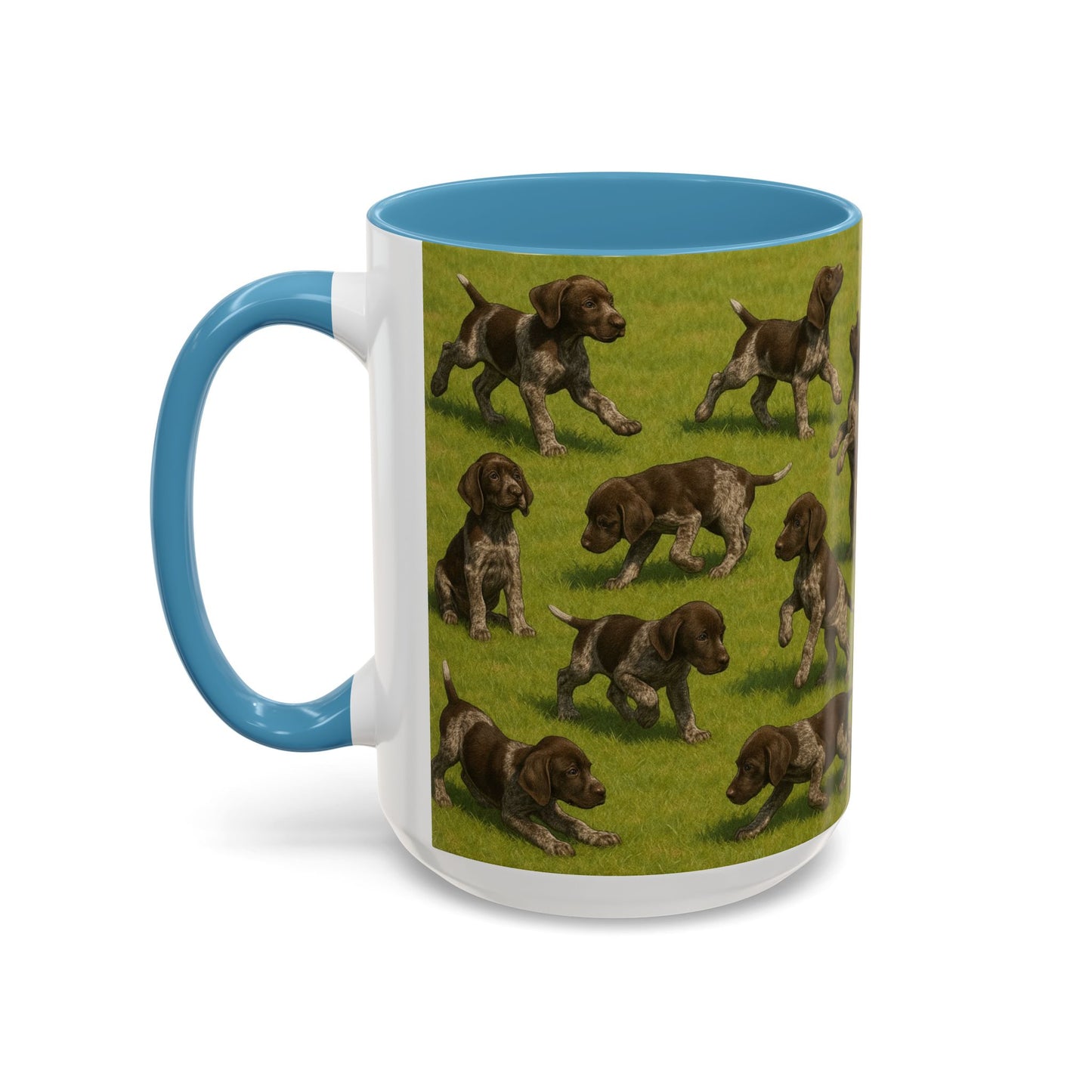 German Shorthaired Pointer puppies Accent Coffee Mug - Perfect Gift for Dog Lovers