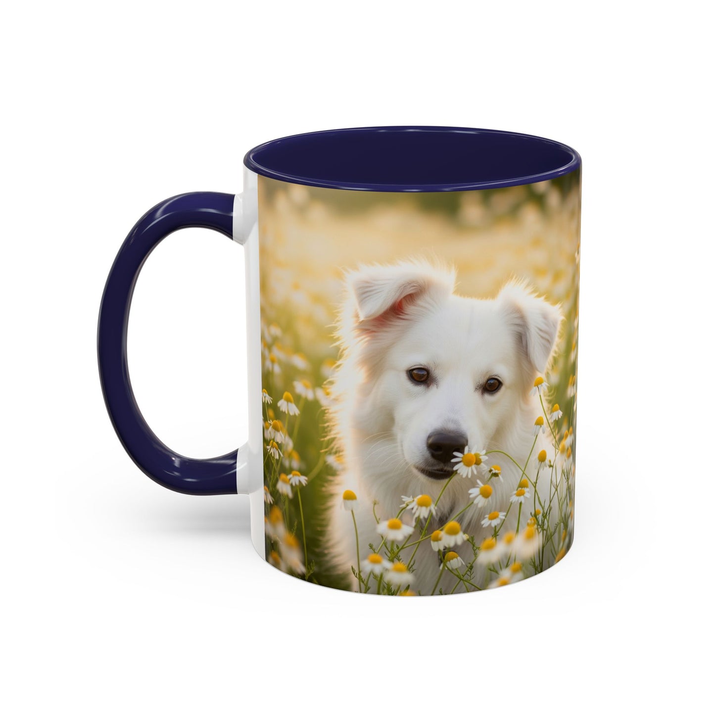 Russkaya Tsvetnaya Bolonka Accent Coffee Mug - Perfect Gift for Dog Lovers