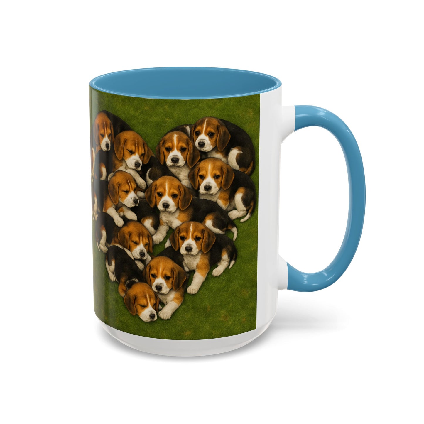 Beagle puppies Accent Coffee Mug - Perfect Gift for Dog Lovers