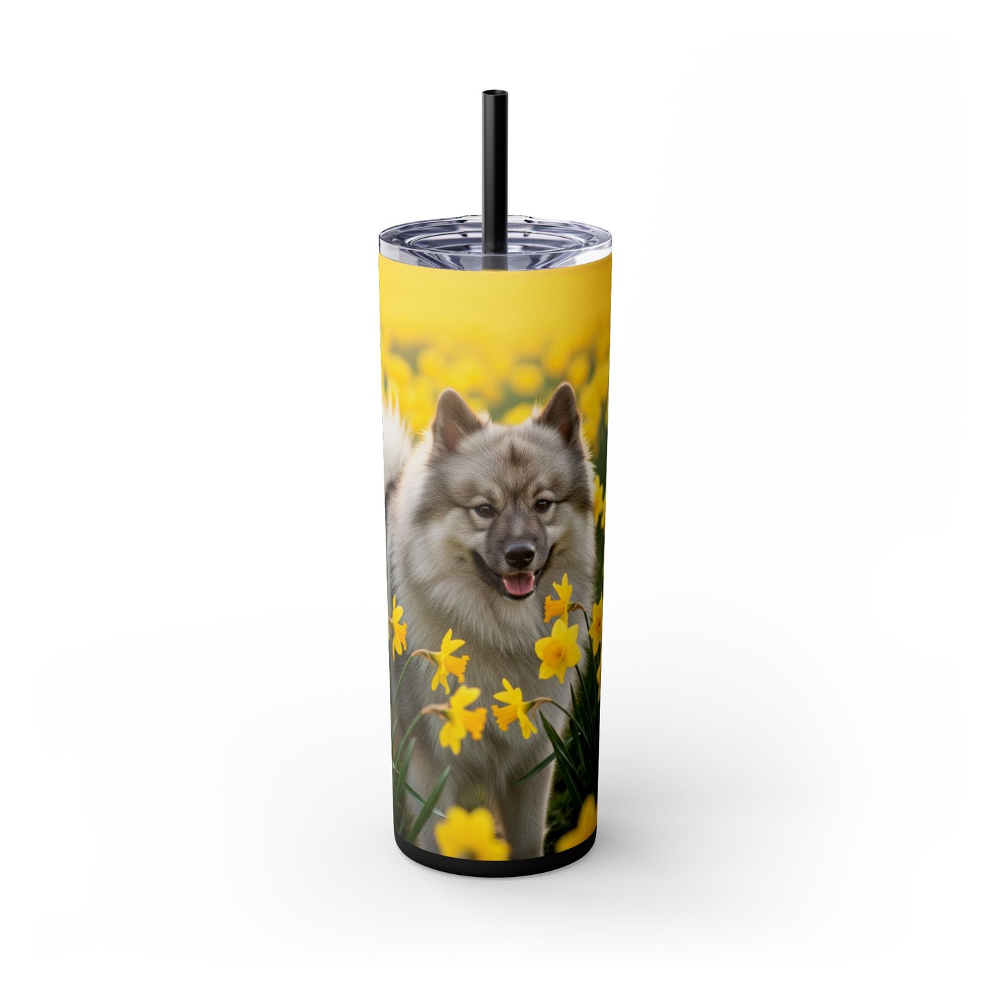 Keeshond Tumbler with Straw, 20oz