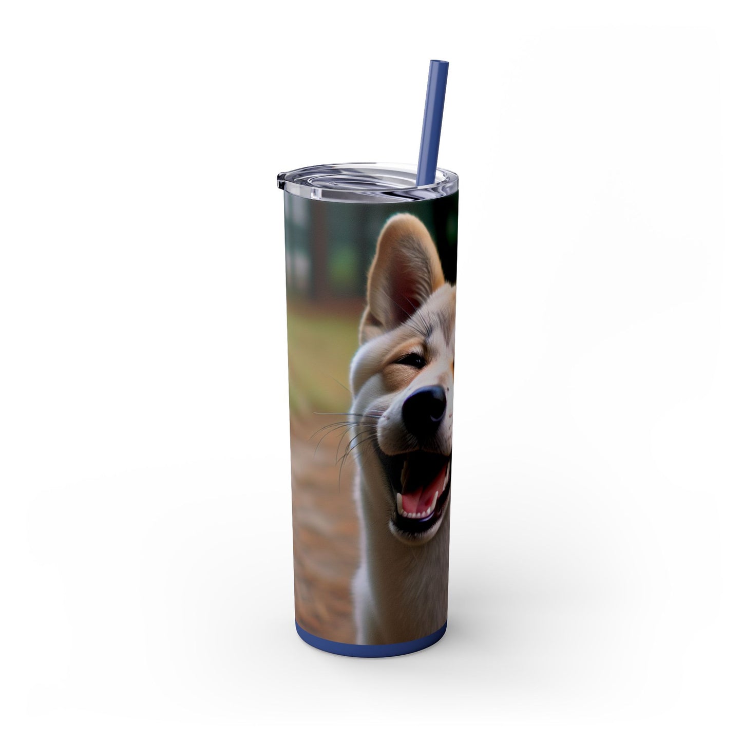 Korean Jindo Dog Tumbler with Straw, 20oz