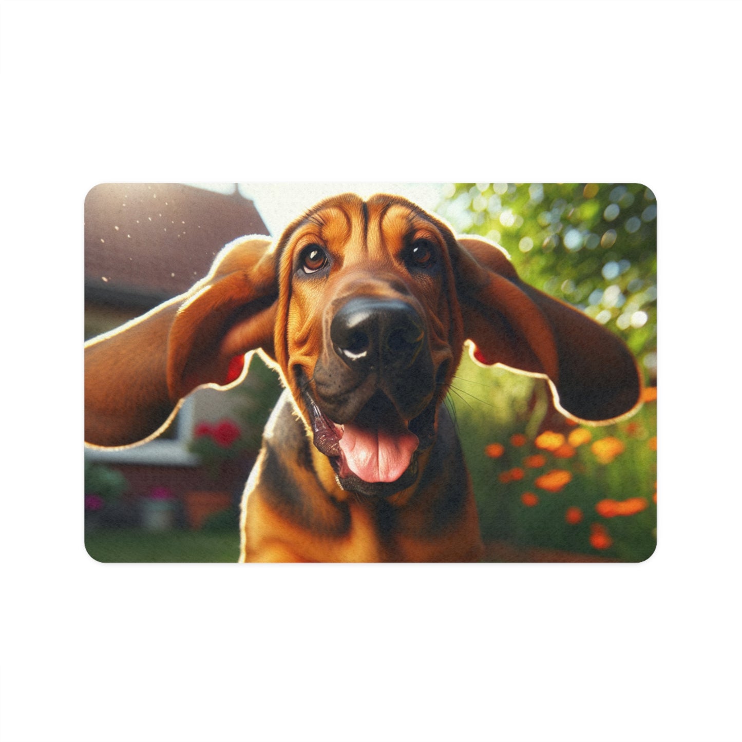 Pet Food Mat (12x18) - Bloodhound