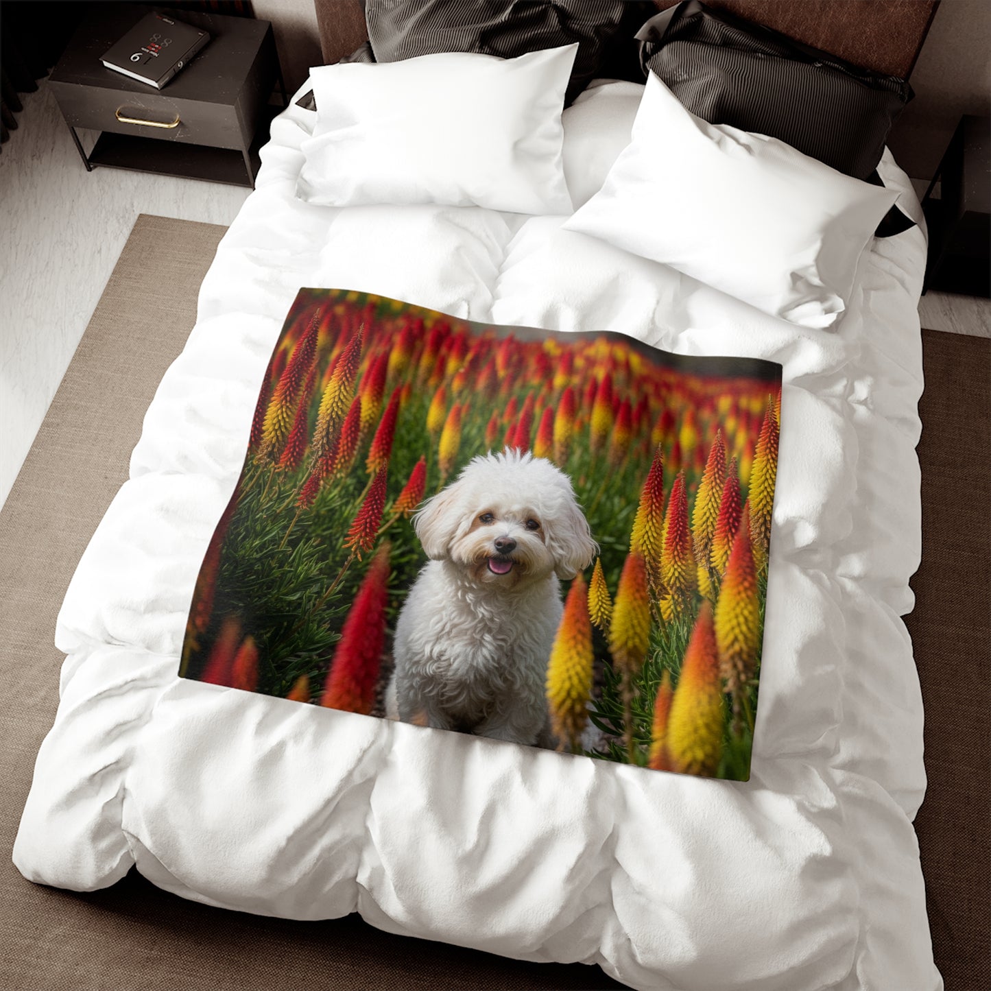 Bichonpoo Sweatshirt Blanket