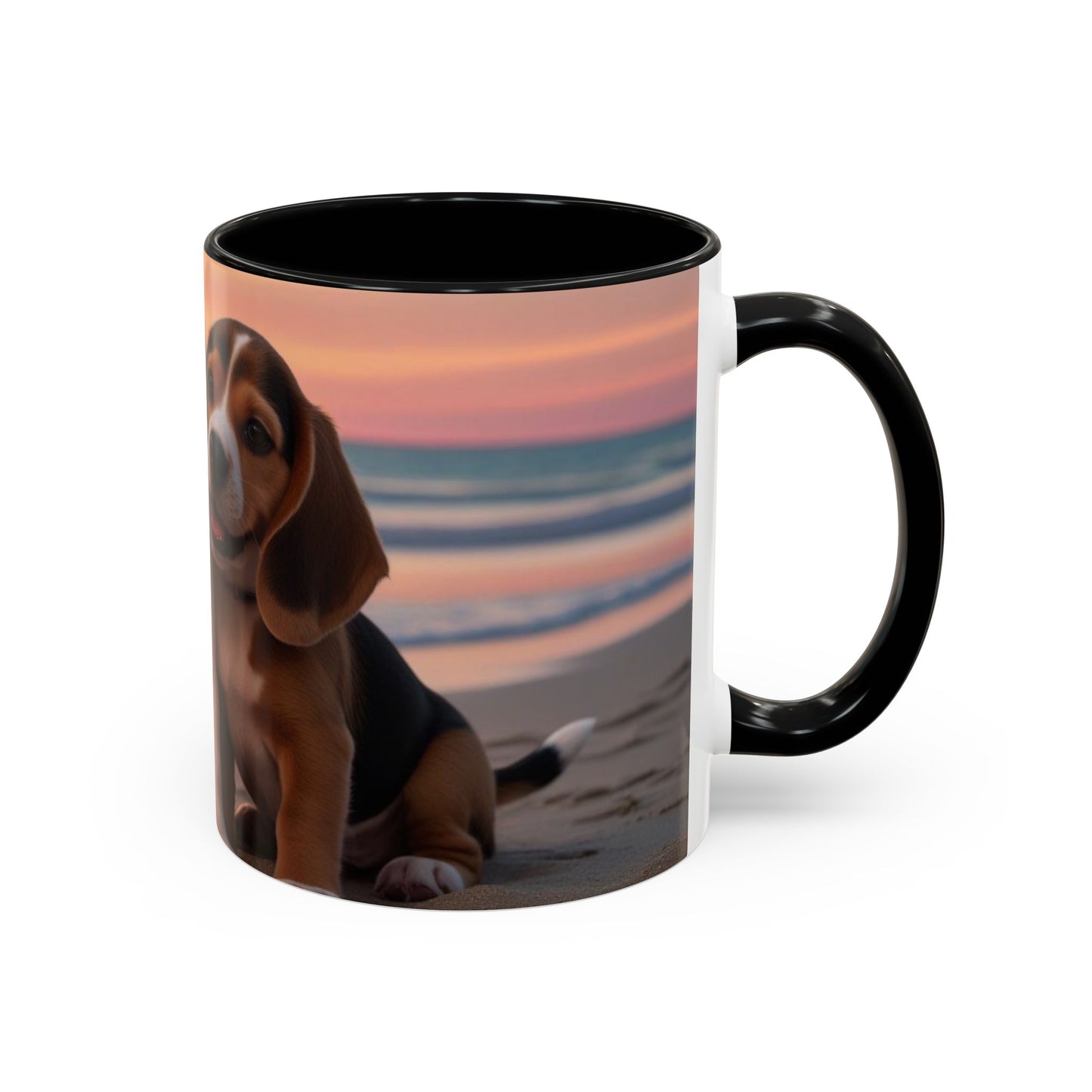 Beagle Love Accent Coffee Mug - Perfect Gift for Dog Lovers