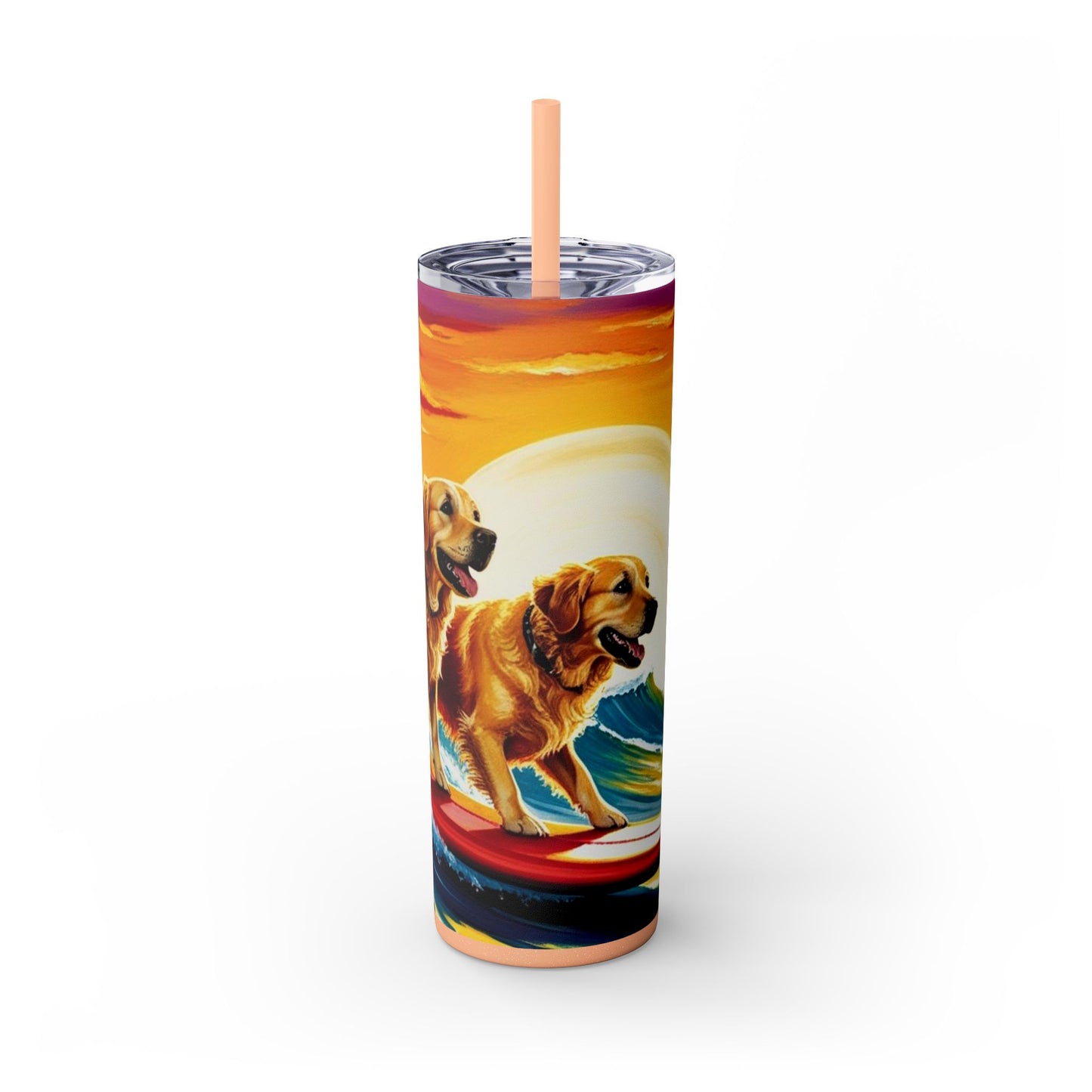 Surf Dogs Tumbler with Straw, 20oz