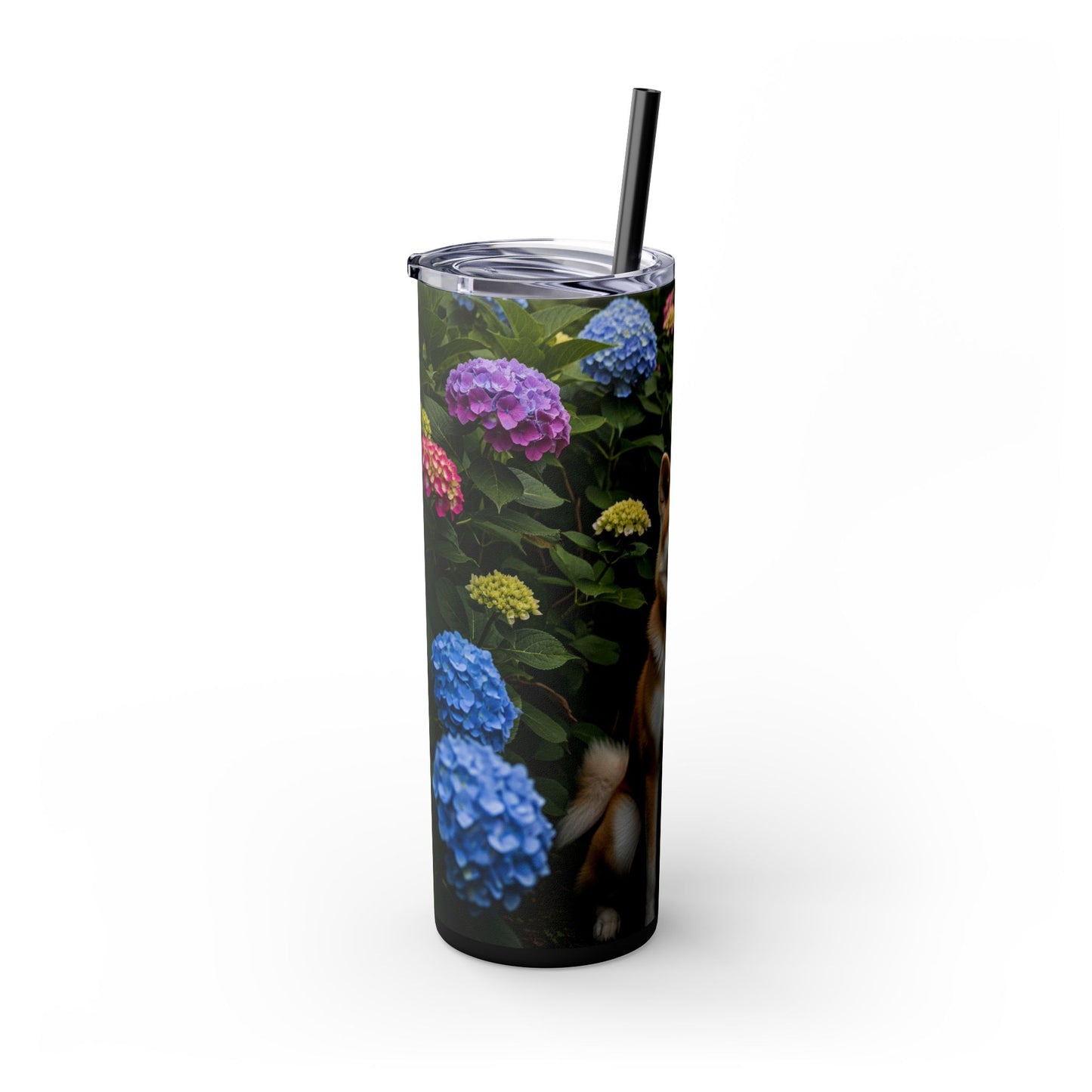 Akita Skinny Tumbler with Straw, 20oz