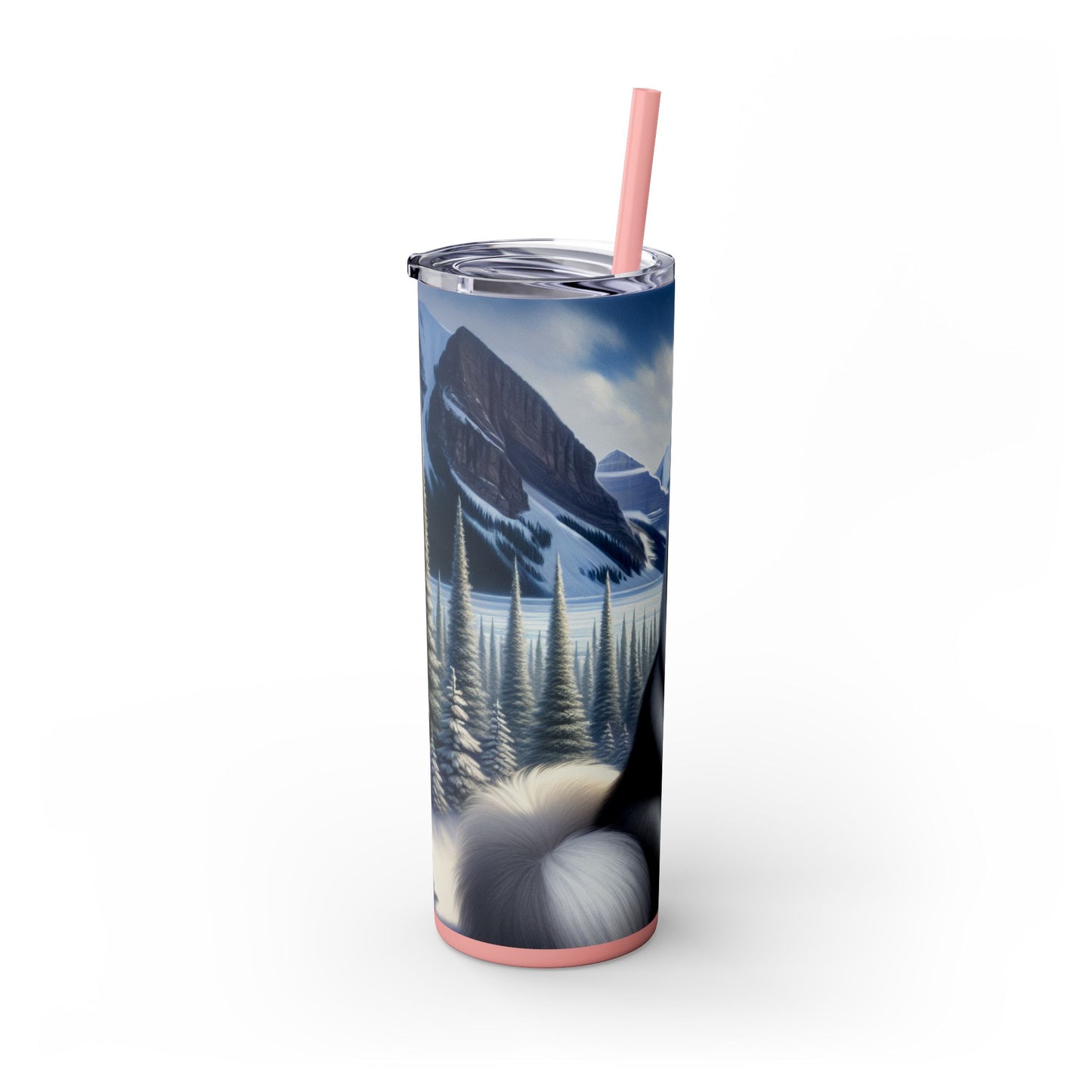 Canadian Eskimo Dog Tumbler with Straw, 20oz