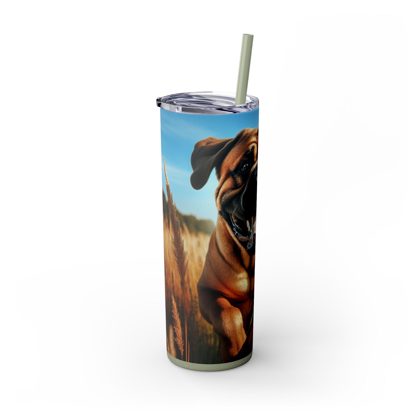 Bullmastiff Tumbler with Straw, 20oz
