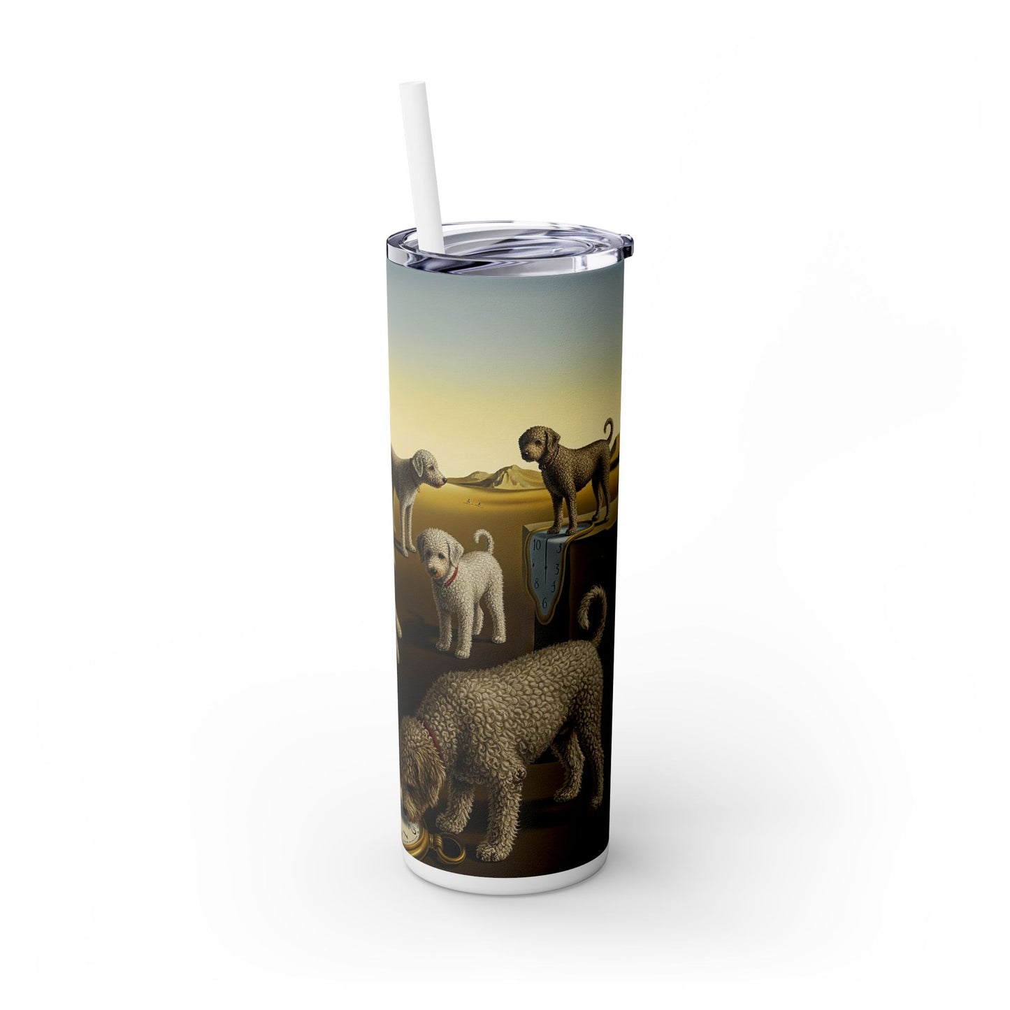 Spanish Water Dog Tumbler with Straw, 20oz