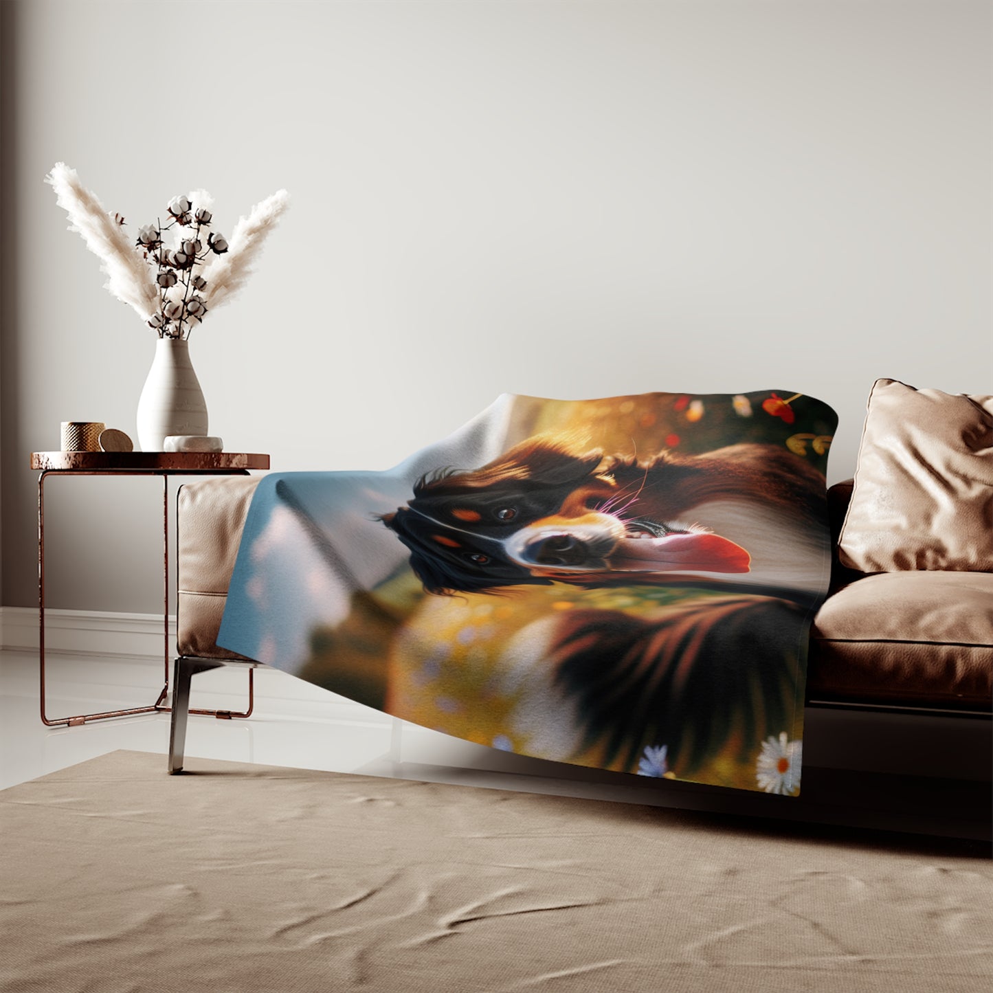 Bernese Mountain Dog Sweatshirt Blanket