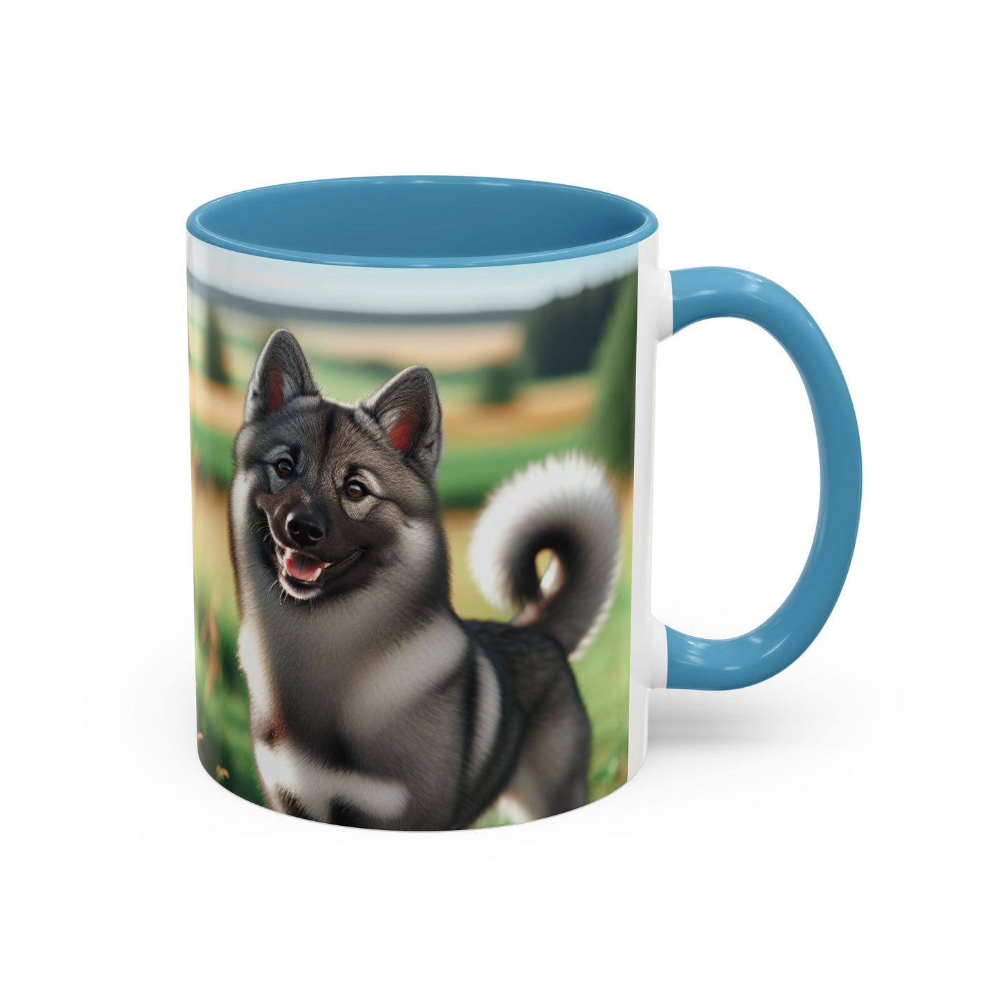 Norwegian Elkhound Accent Coffee Mug - Perfect Gift for Dog Lovers