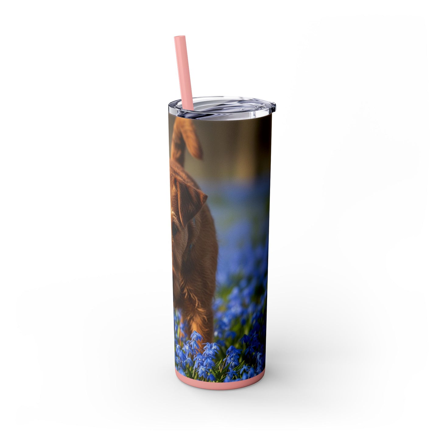 Irish Terrier Skinny Tumbler with Straw, 20oz