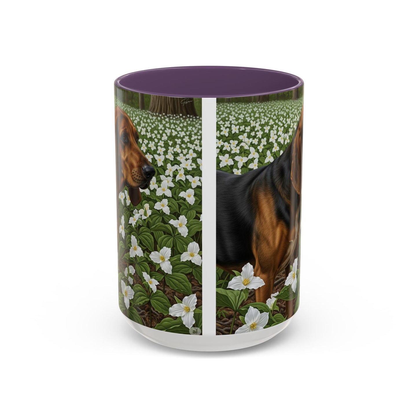 Treeing Walker Coonhound Accent Coffee Mug - Perfect Gift for Dog Lovers