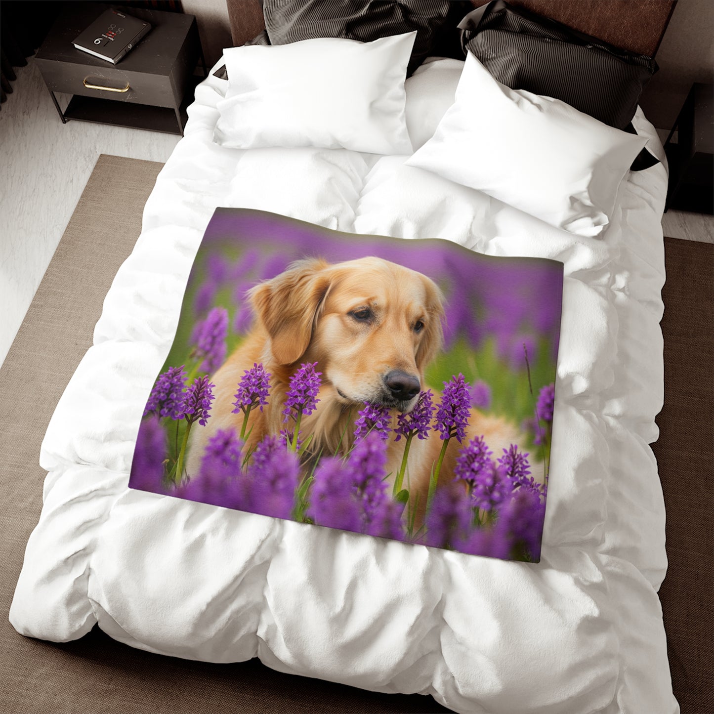 Golden Retriever Sweatshirt Blanket