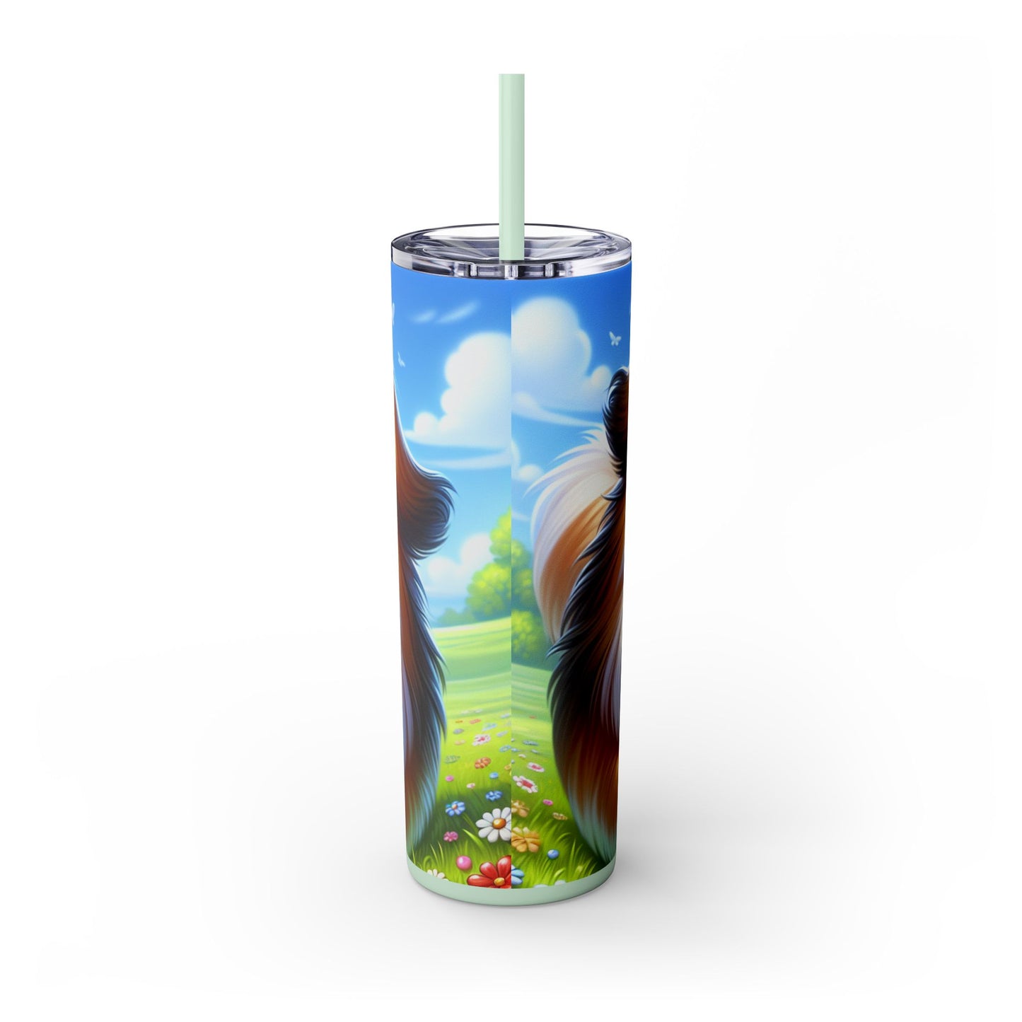 Russian Toy Skinny Tumbler with Straw, 20oz