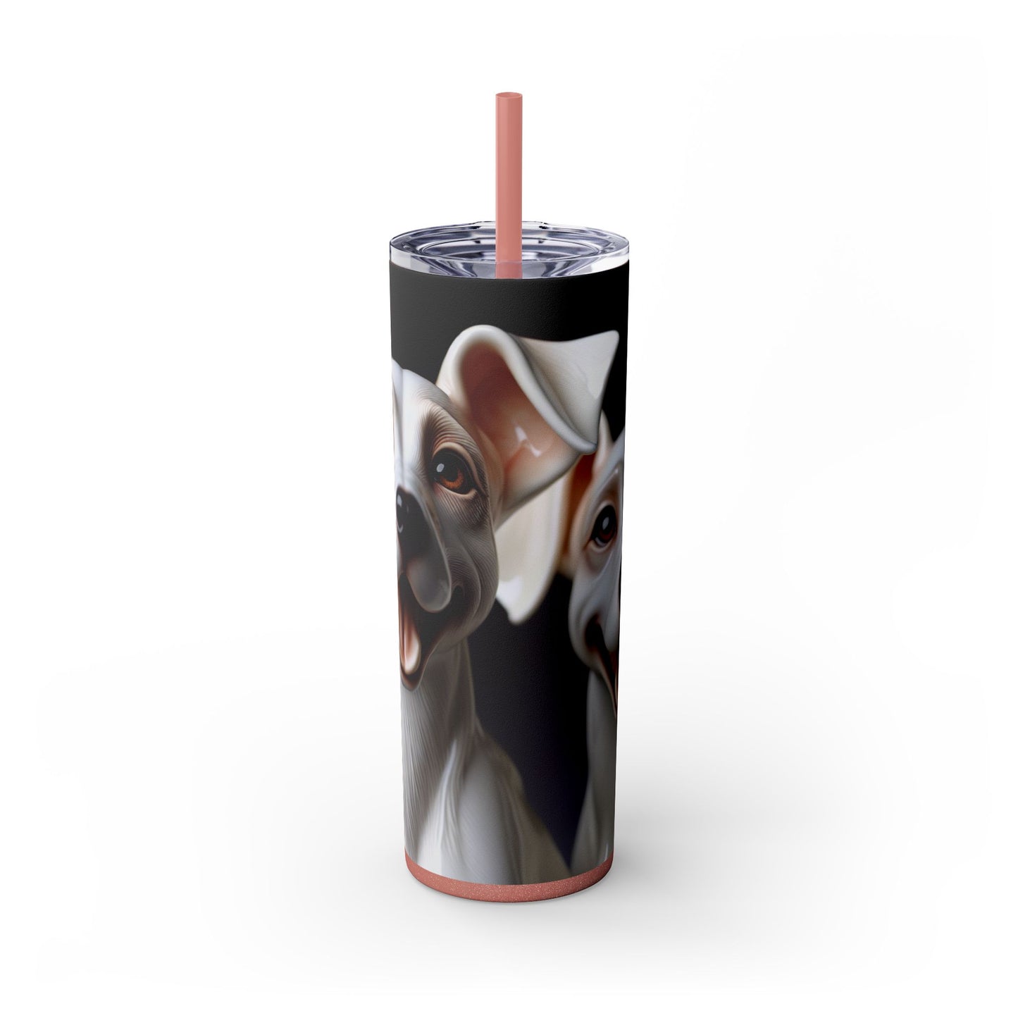 Porcelaine Tumbler with Straw, 20oz