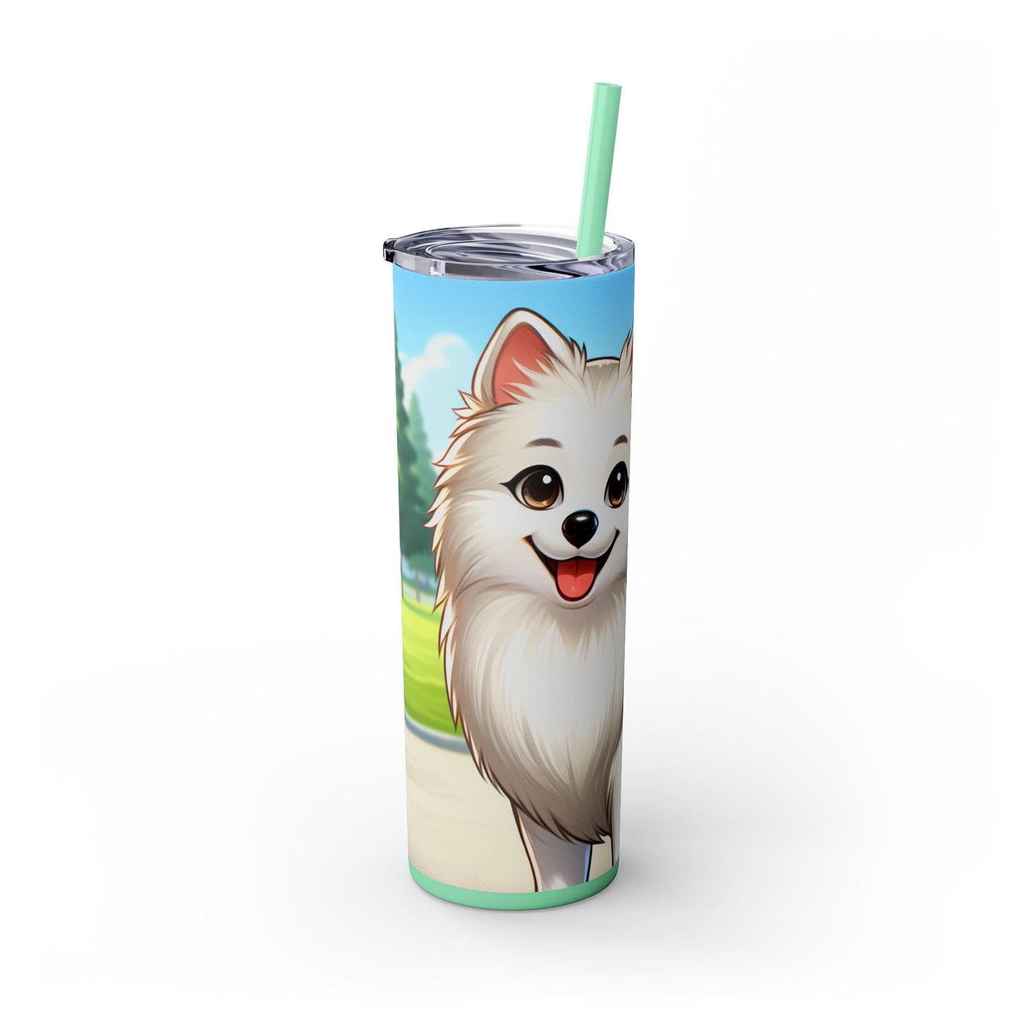 Indian Spitz Tumbler with Straw, 20oz
