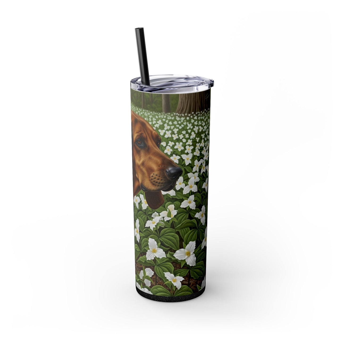 Treeing Walker Coonhound Tumbler with Straw, 20oz