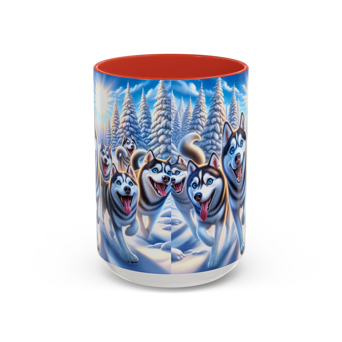 Siberian Husky Accent Coffee Mug - Perfect Gift for Dog Lovers