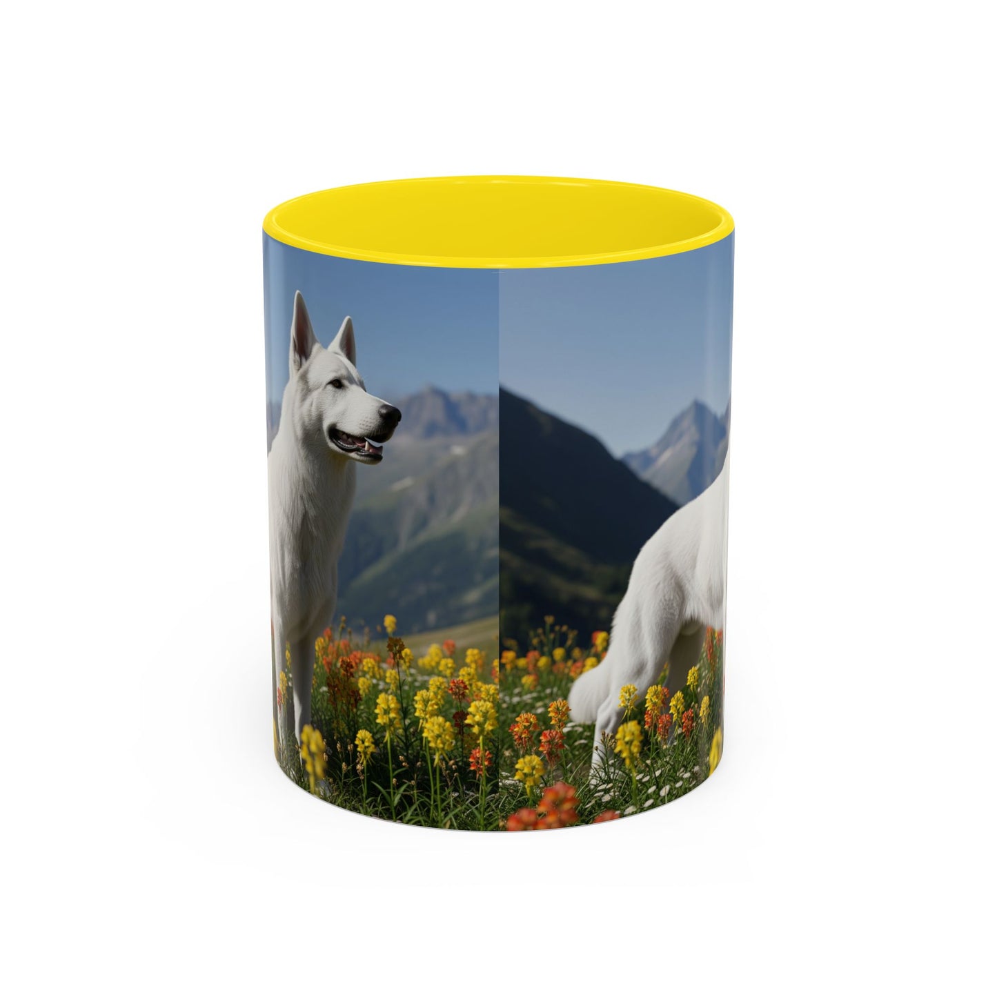 White Swiss Shepherd Dog Accent Coffee Mug - Perfect Gift for Dog Lovers