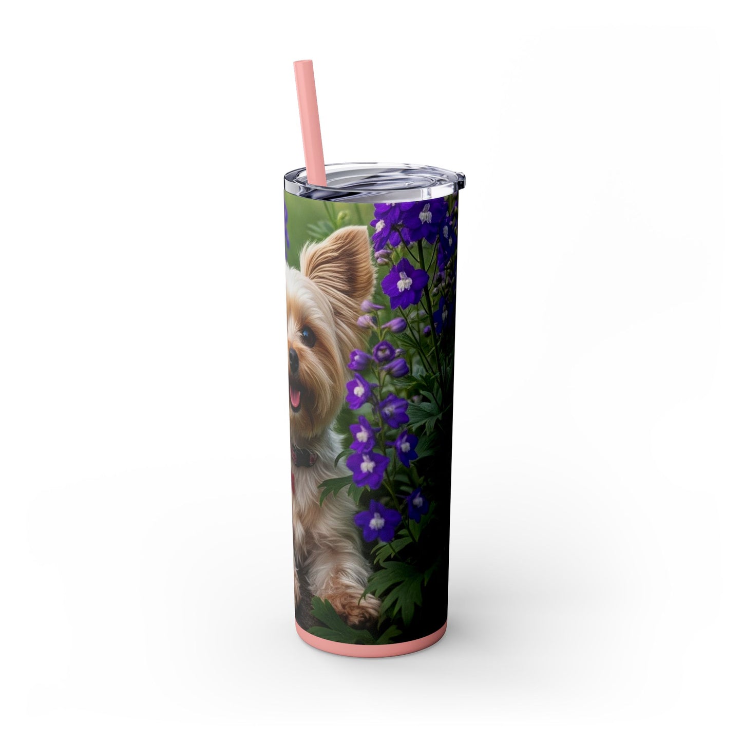 Yorkiepoo Tumbler with Straw, 20oz