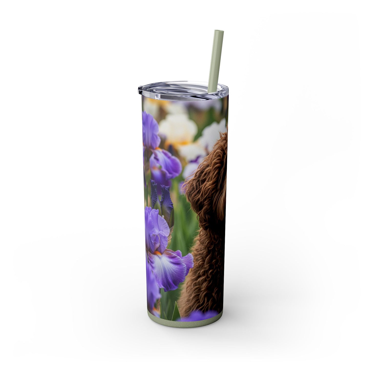 Barbet Skinny Tumbler with Straw, 20oz