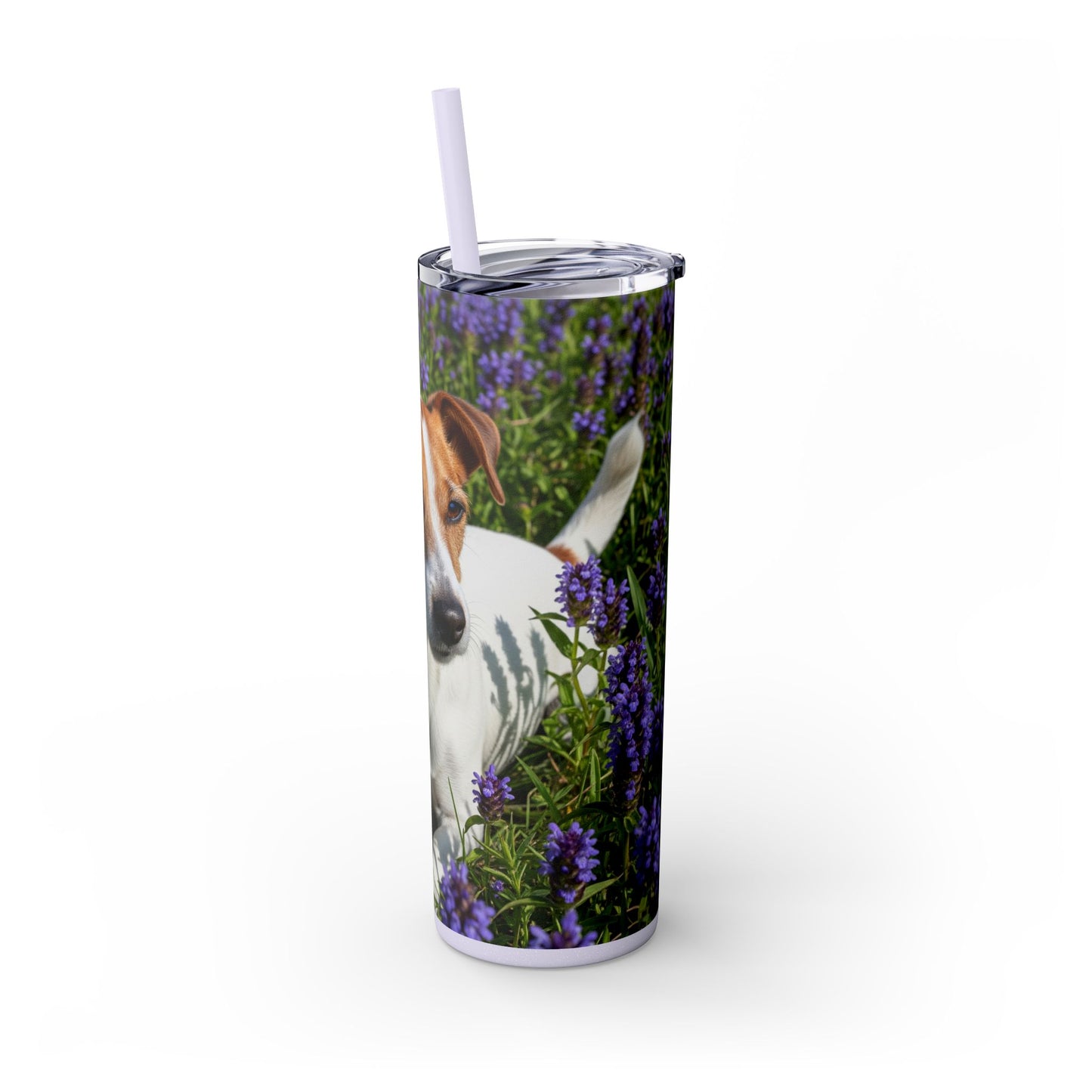 Jack Russell Terrier Tumbler with Straw, 20oz