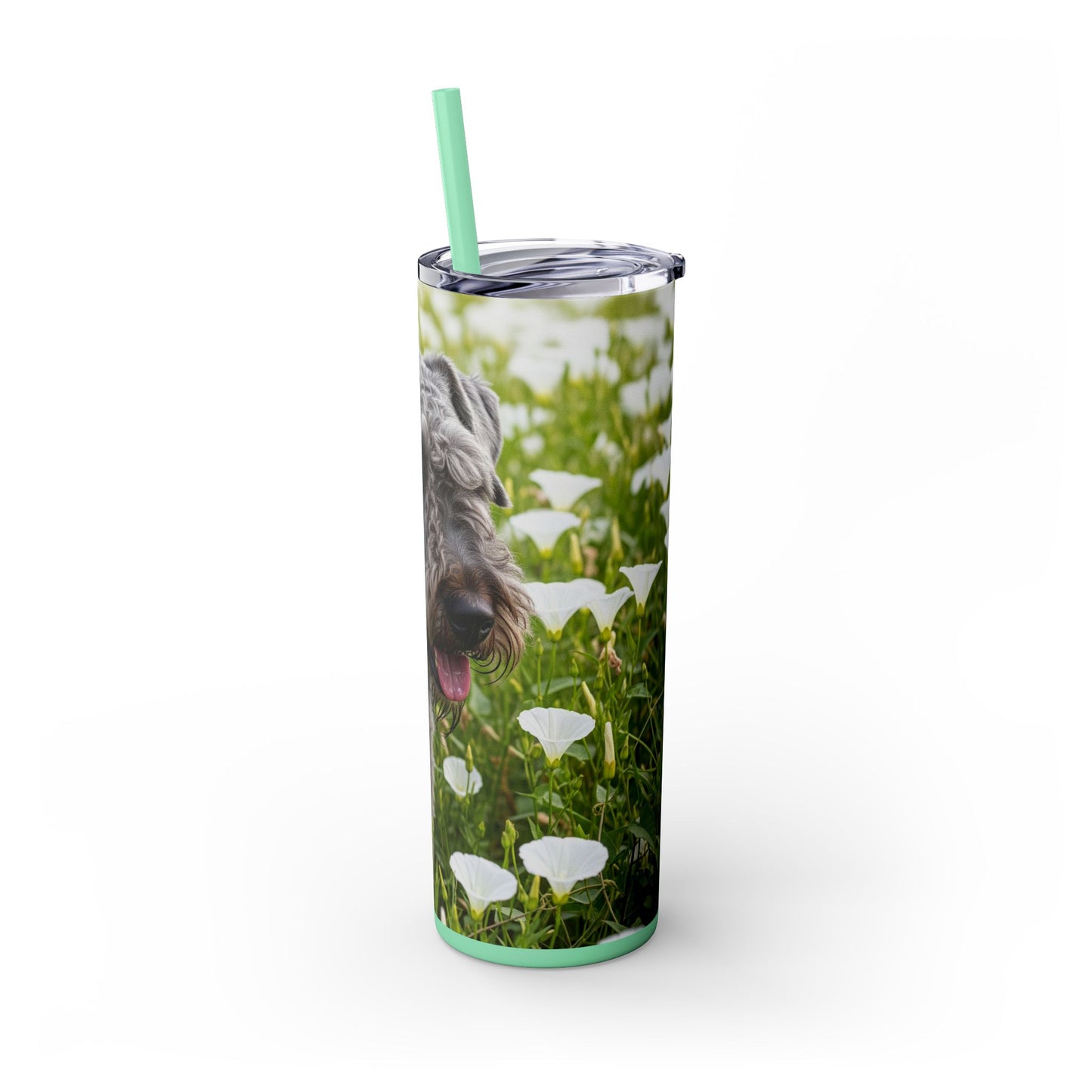 Kerry Blue Terrier Tumbler with Straw, 20oz
